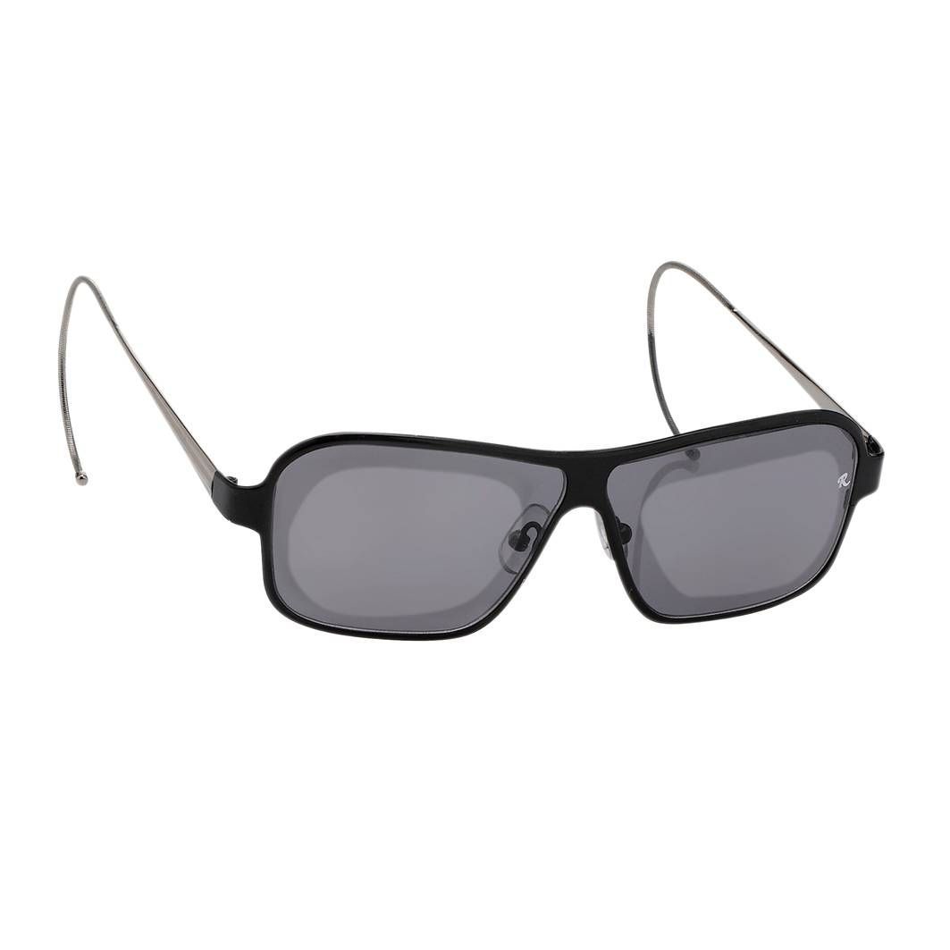 Raf Simons Sunglasses Size Extra Small Rectangular Black Silver and Grey-GR8 Sunglasses