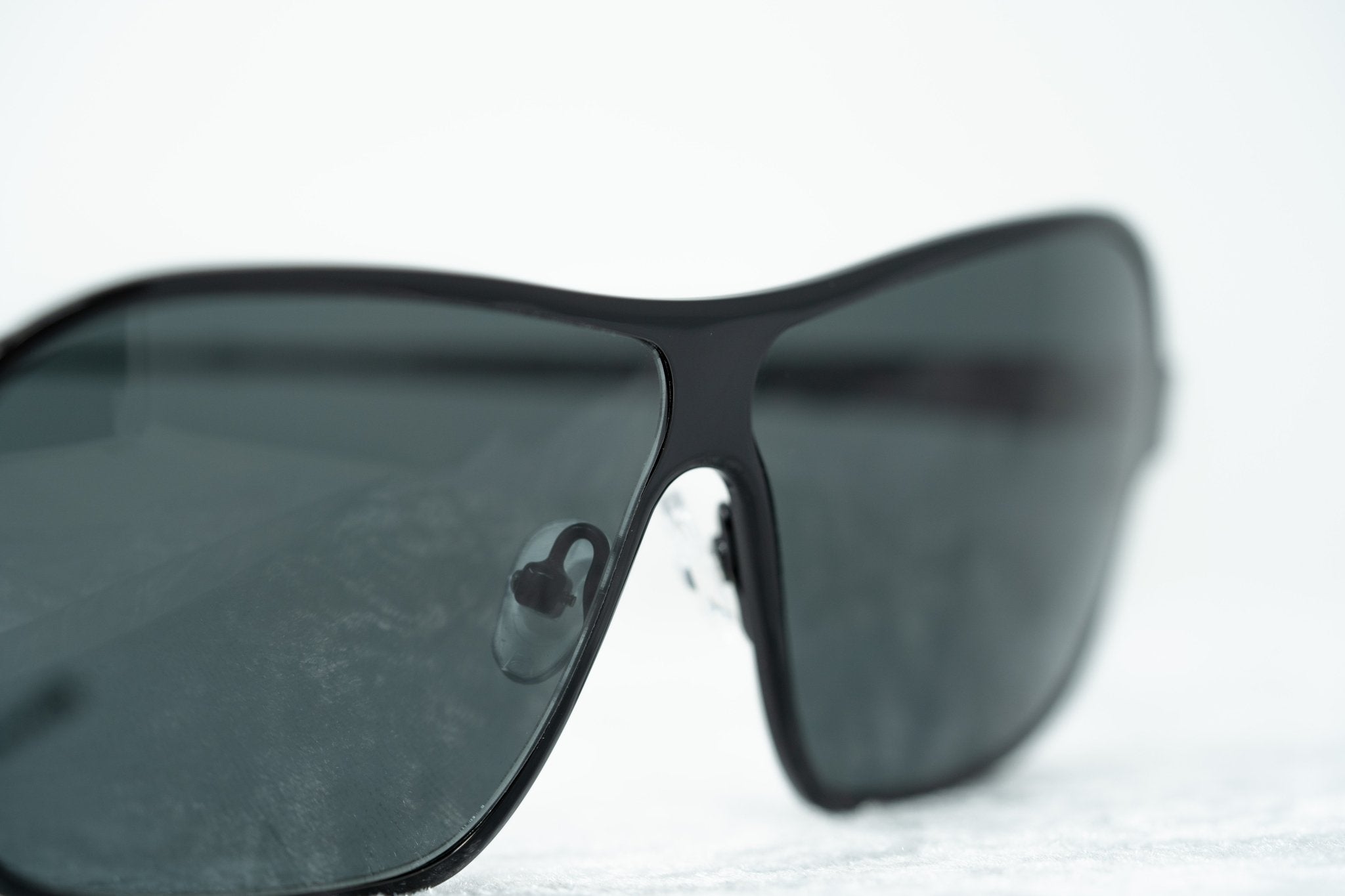 Raf Simons Sunglasses Size Extra Small Rectangular Black and Grey-GR8 Sunglasses