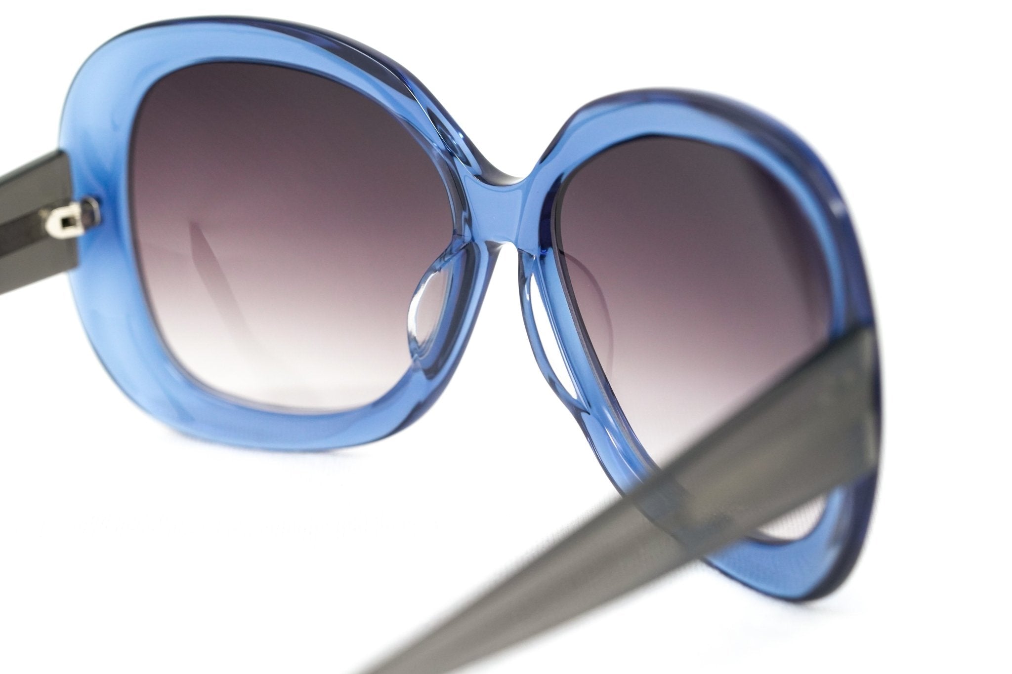 Rue De Mail Sunglasses Oversized Blue and Grey-GR8 Sunglasses