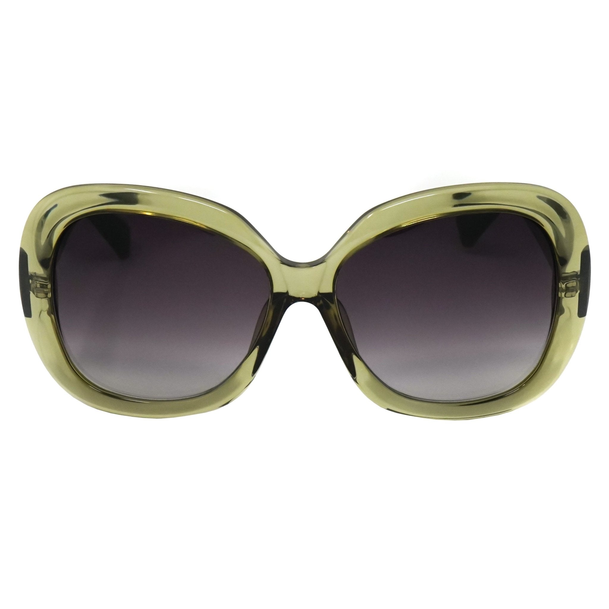 Rue De Mail Sunglasses Oversized Green Brown-GR8 Sunglasses