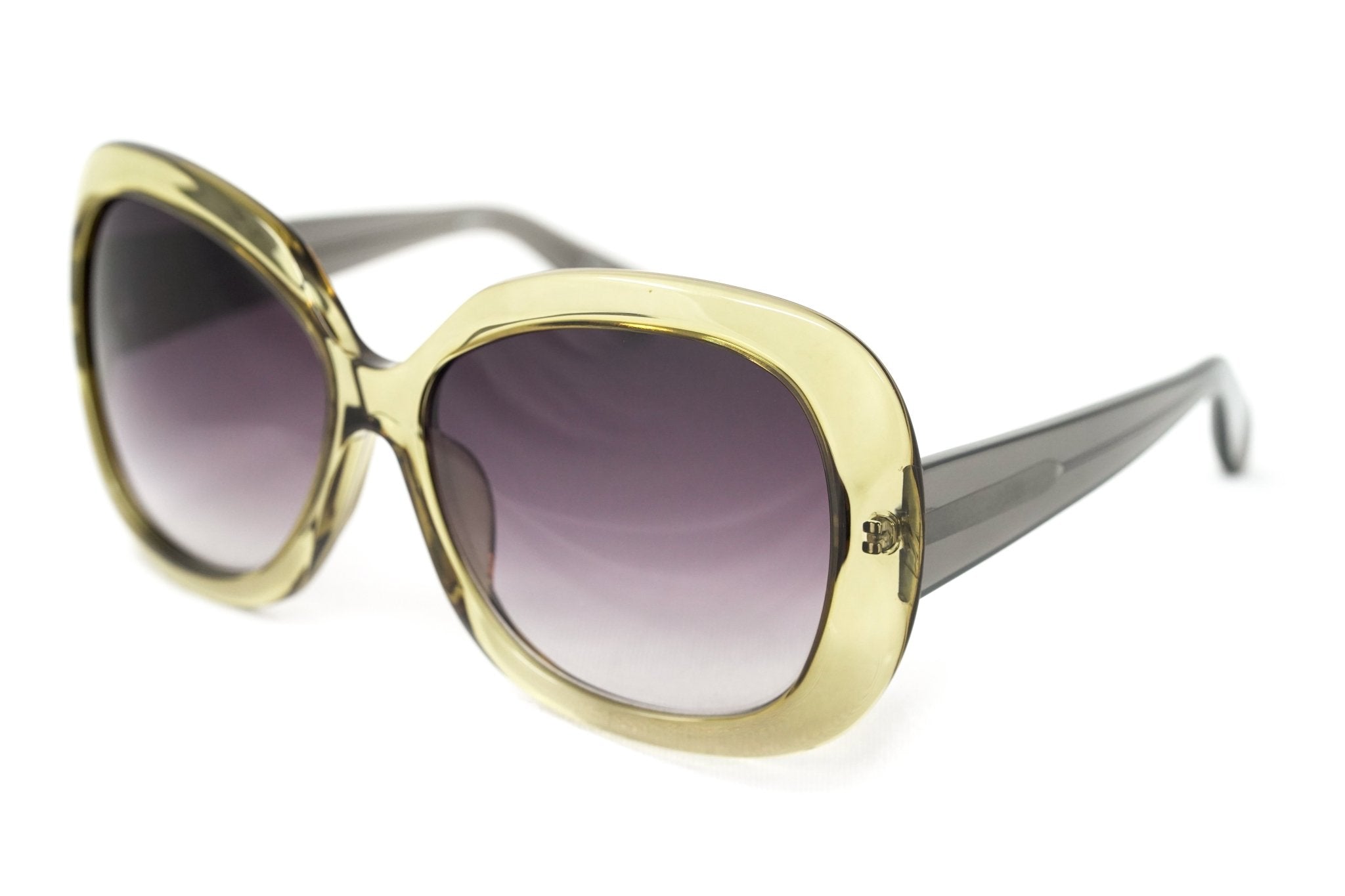 Rue De Mail Sunglasses Oversized Green Brown-GR8 Sunglasses