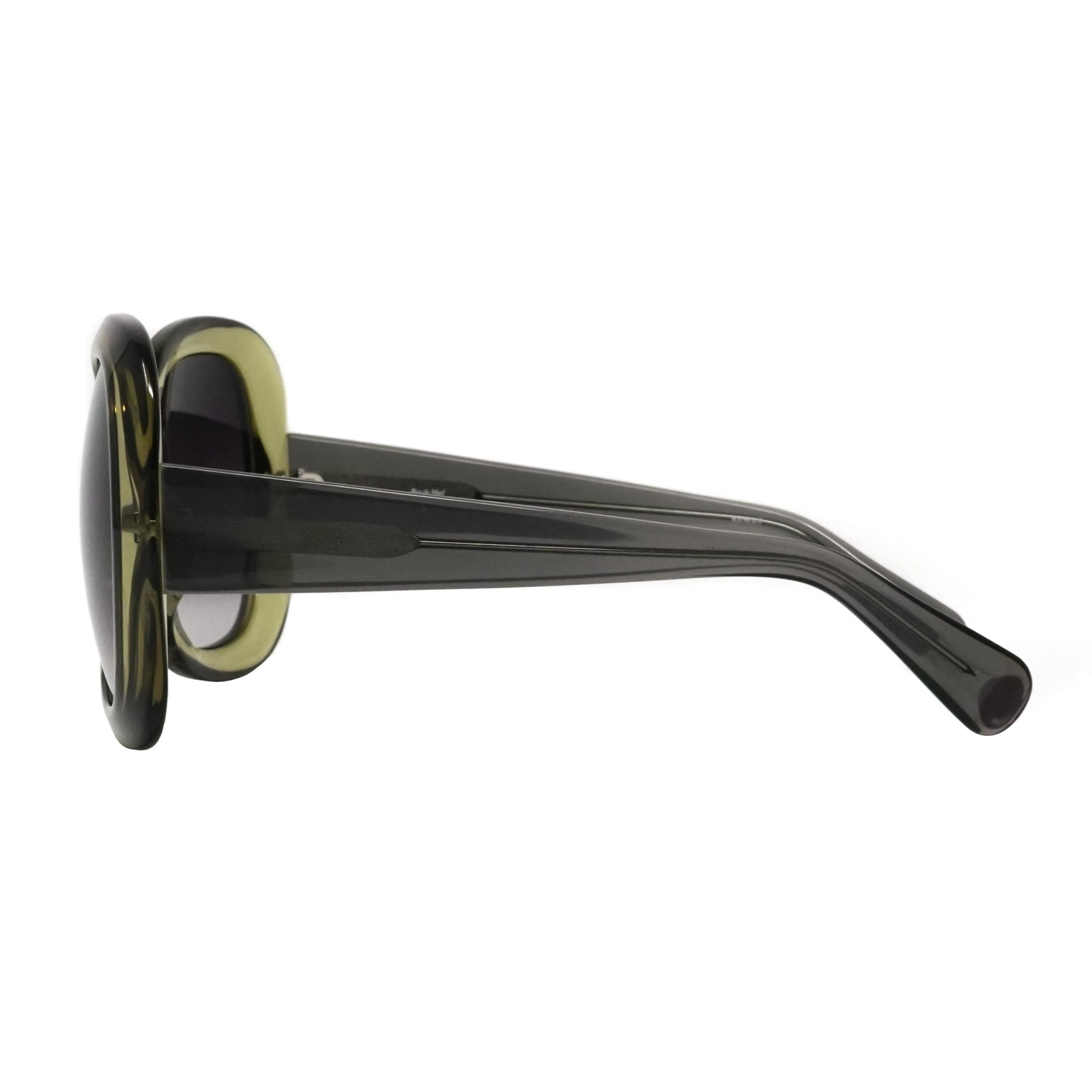 Rue De Mail Sunglasses Oversized Green Brown-GR8 Sunglasses