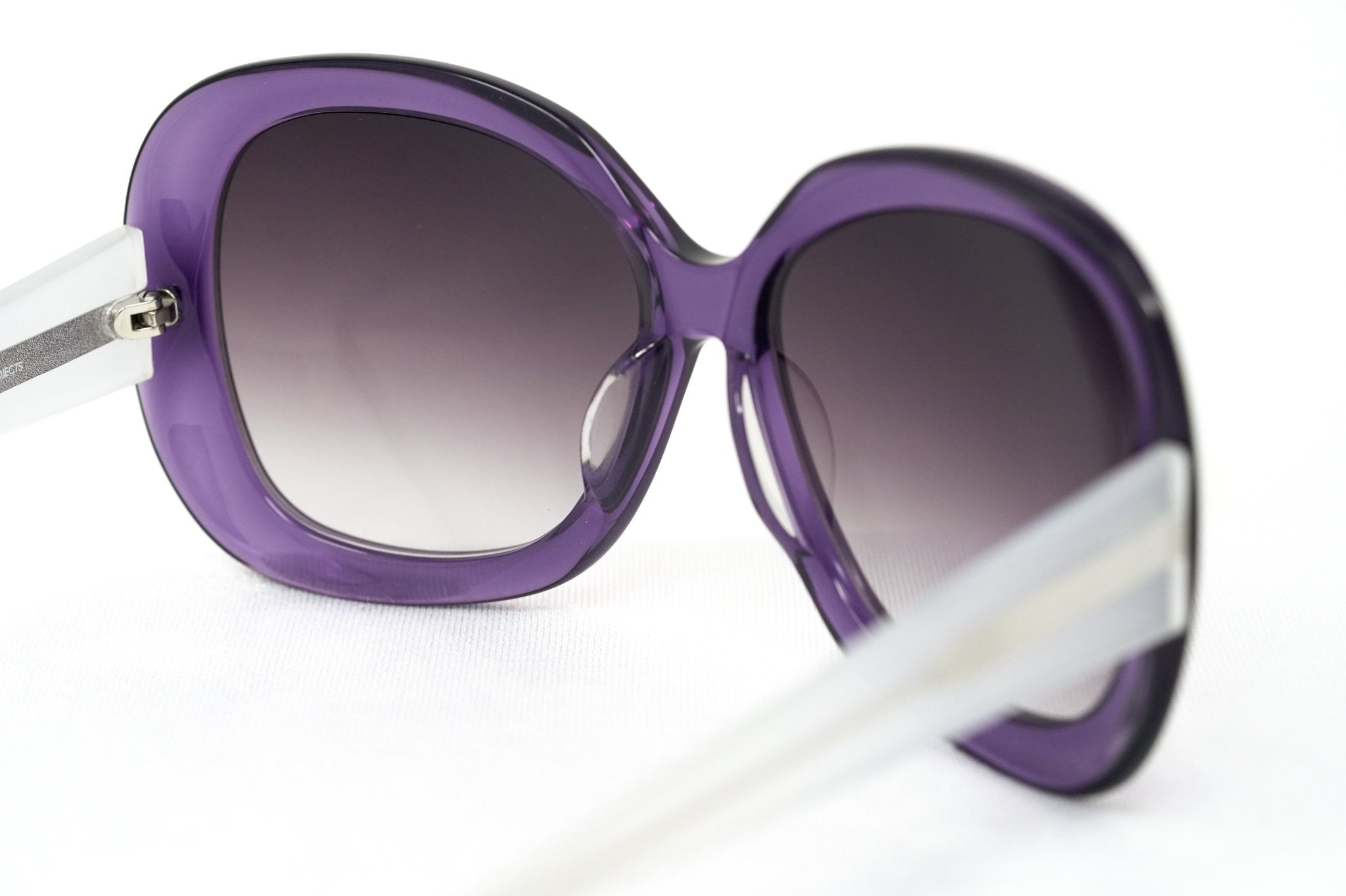 Rue De Mail Sunglasses Oversized Purple and White-GR8 Sunglasses