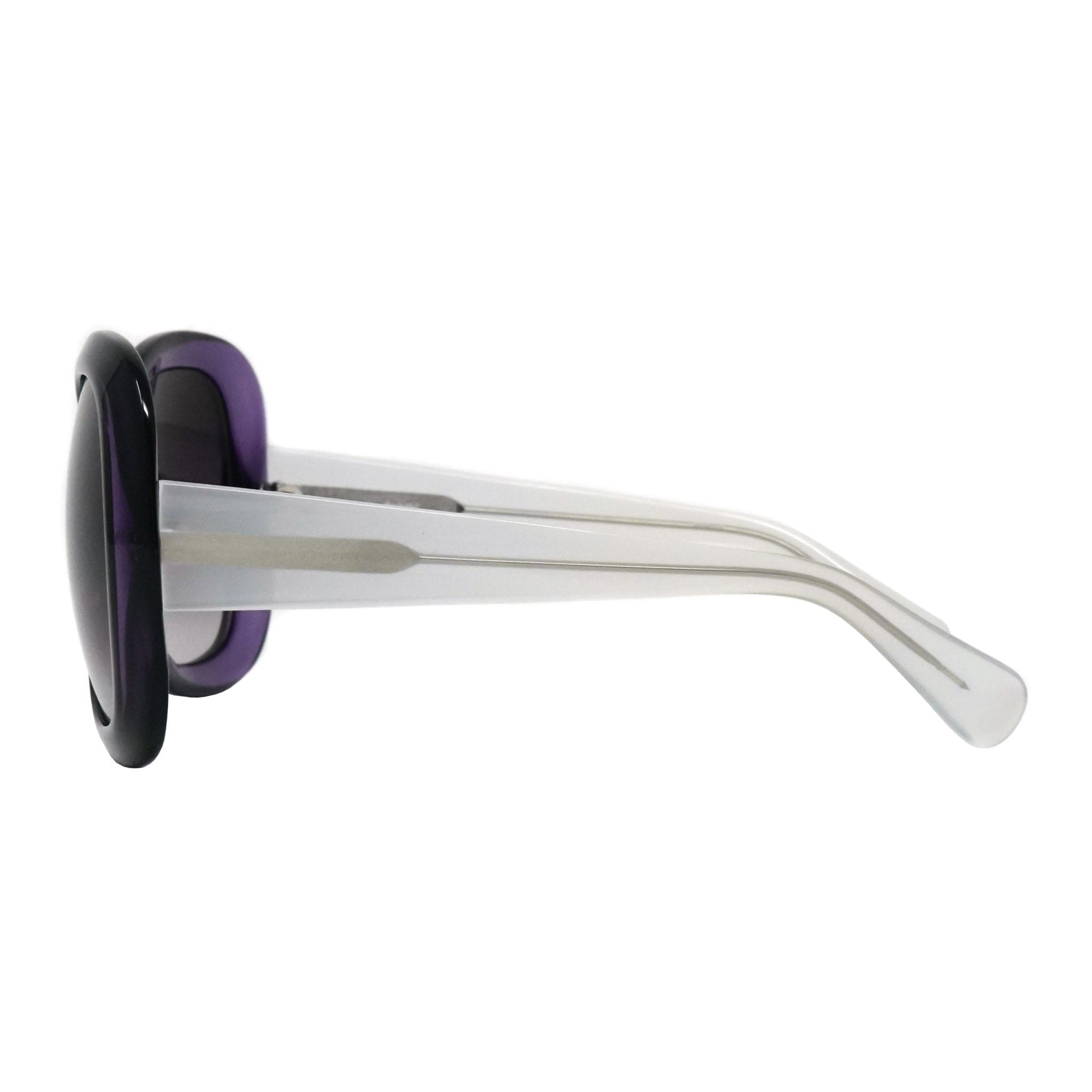 Rue De Mail Sunglasses Oversized Purple and White - Watches & Crystals