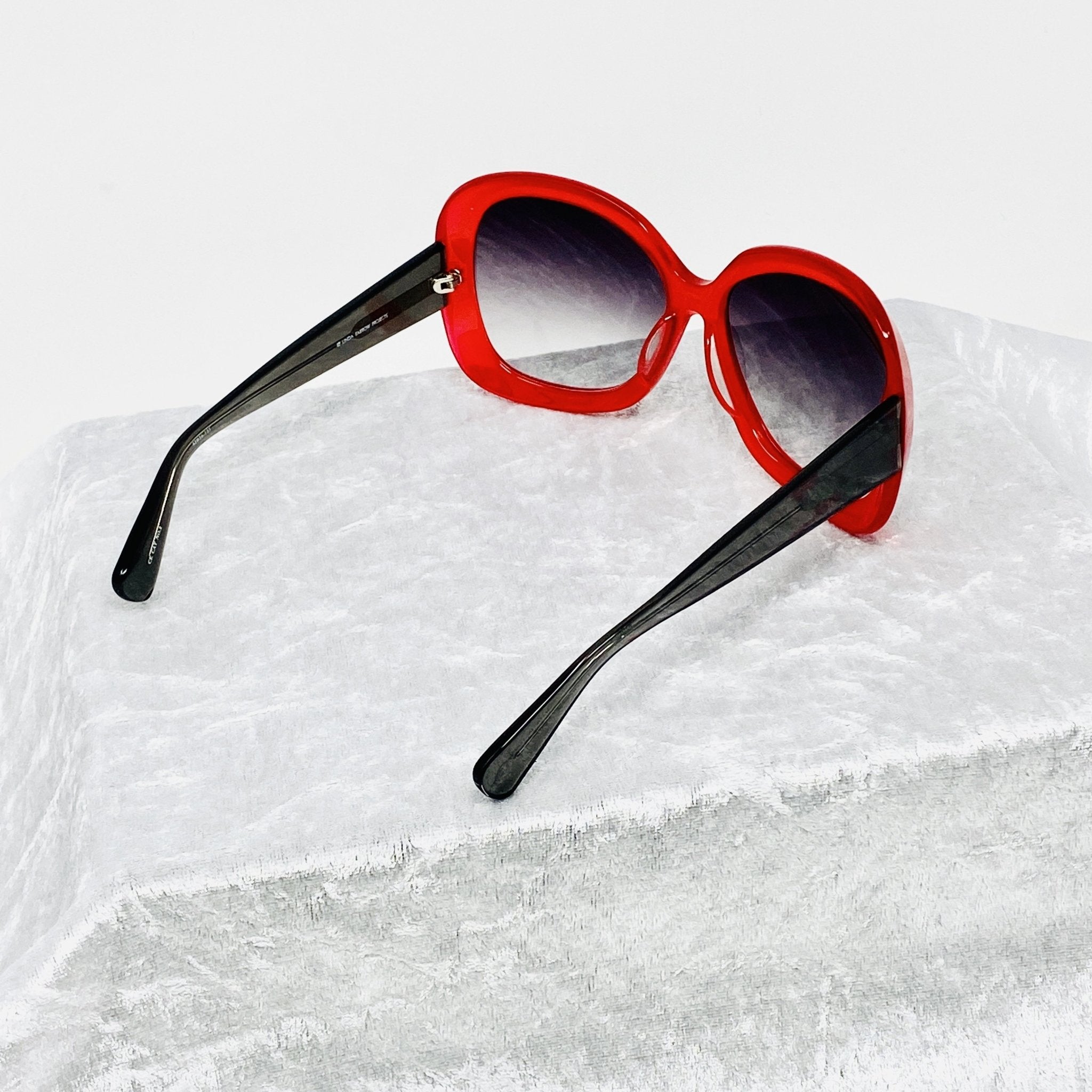 Rue De Mail Sunglasses Oversized Red and Grey-GR8 Sunglasses