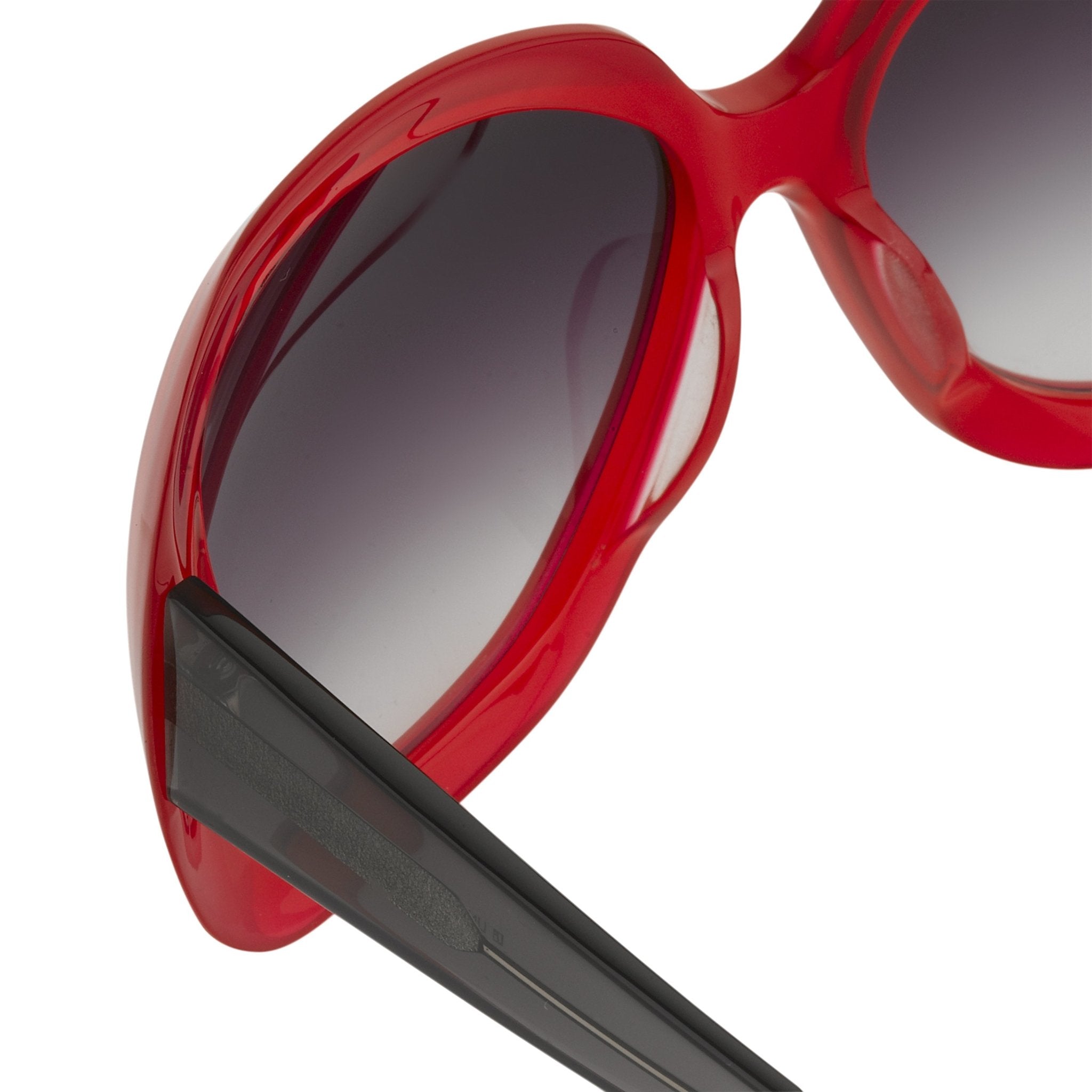 Rue De Mail Sunglasses Oversized Red and Grey-GR8 Sunglasses