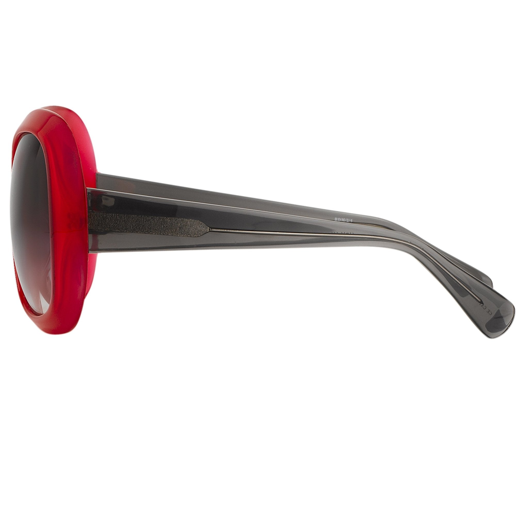 Rue De Mail Sunglasses Oversized Red and Grey-GR8 Sunglasses