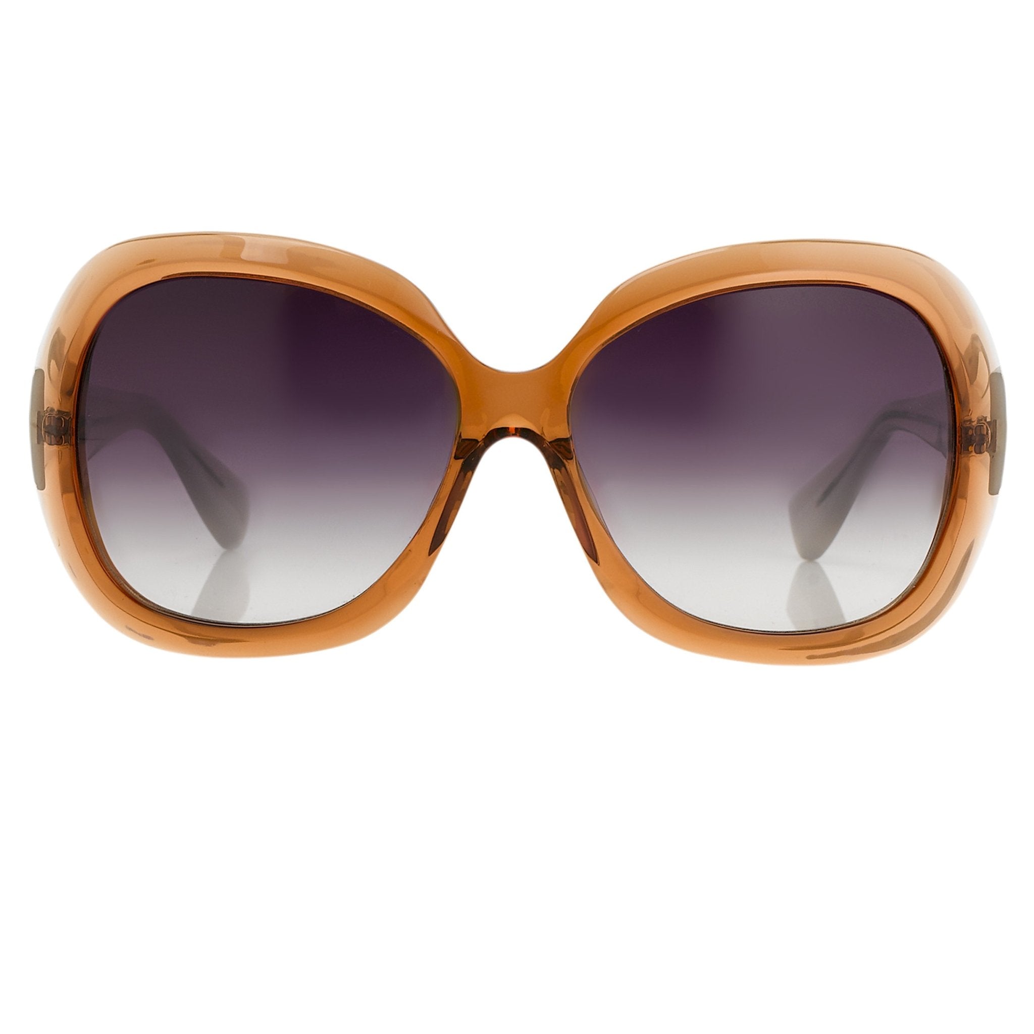 Rue De Mail Sunglasses Oversized Translucent Terracotta with Grey Graduated Lenses RDM2C3SUN - Watches & Crystals