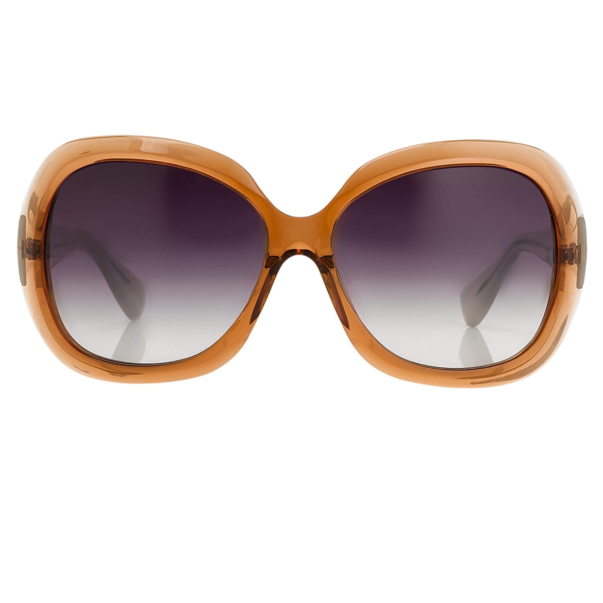 Rue De Mail Sunglasses Oversized Terracotta and Grey-GR8 Sunglasses