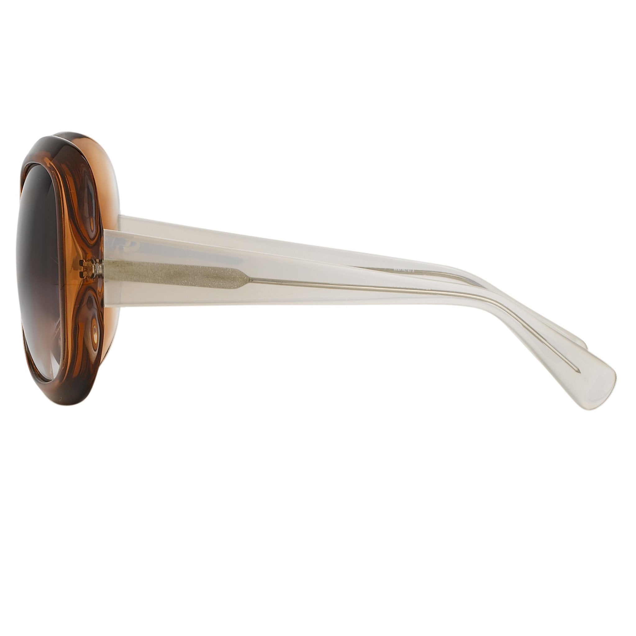 Rue De Mail Sunglasses Oversized Terracotta and Grey-GR8 Sunglasses