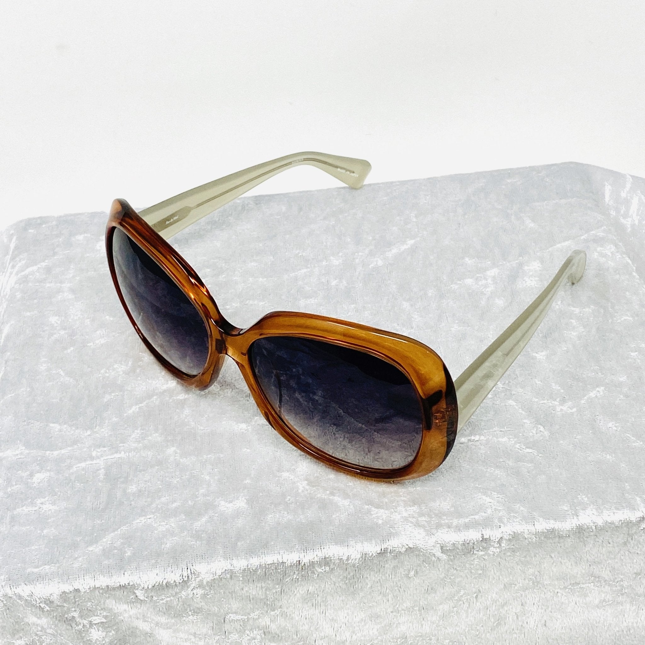 Rue De Mail Sunglasses Oversized Terracotta and Grey-GR8 Sunglasses