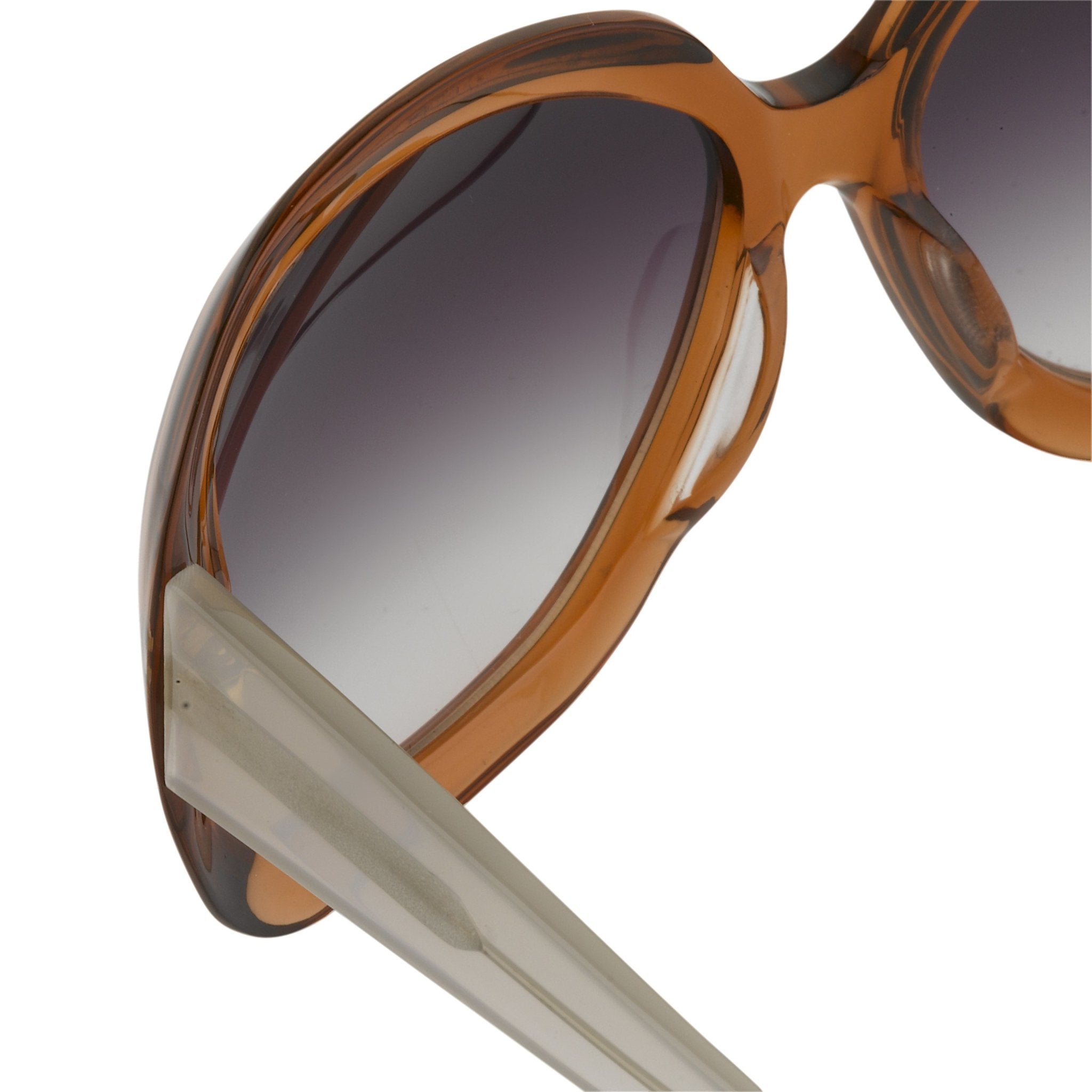 Rue De Mail Sunglasses Oversized Translucent Terracotta with Grey Graduated Lenses RDM2C3SUN - Watches & Crystals