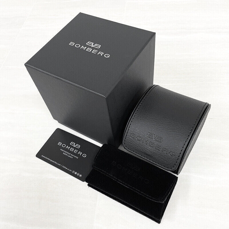 Bomberg Men's Watch BOLT-68 Auto Metropolis Mexico City Black PVD BF43APBA.10-1.12-GR8 Sunglasses