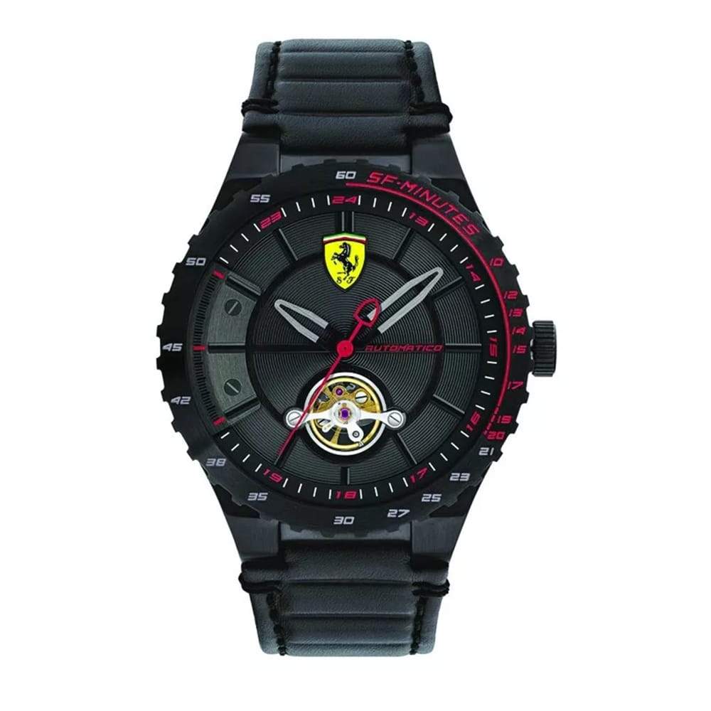 Scuderia Ferrari Automatic Watch Speciale Evo Black FE-083-0366-GR8 Sunglasses