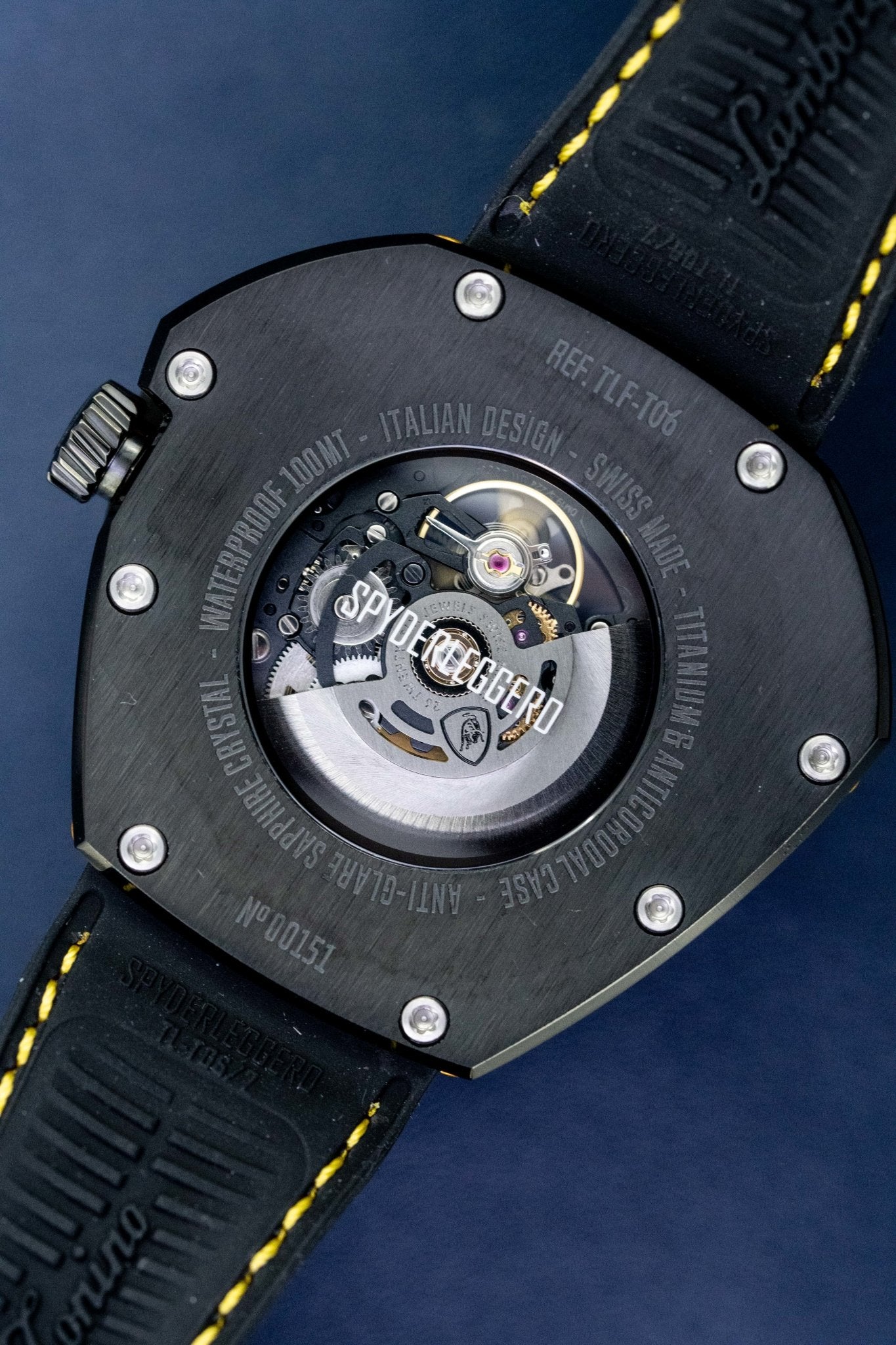 Tonino Lamborghini Spyderleggero Skeleton Watch Yellow TLF-T06-3-GR8 Sunglasses