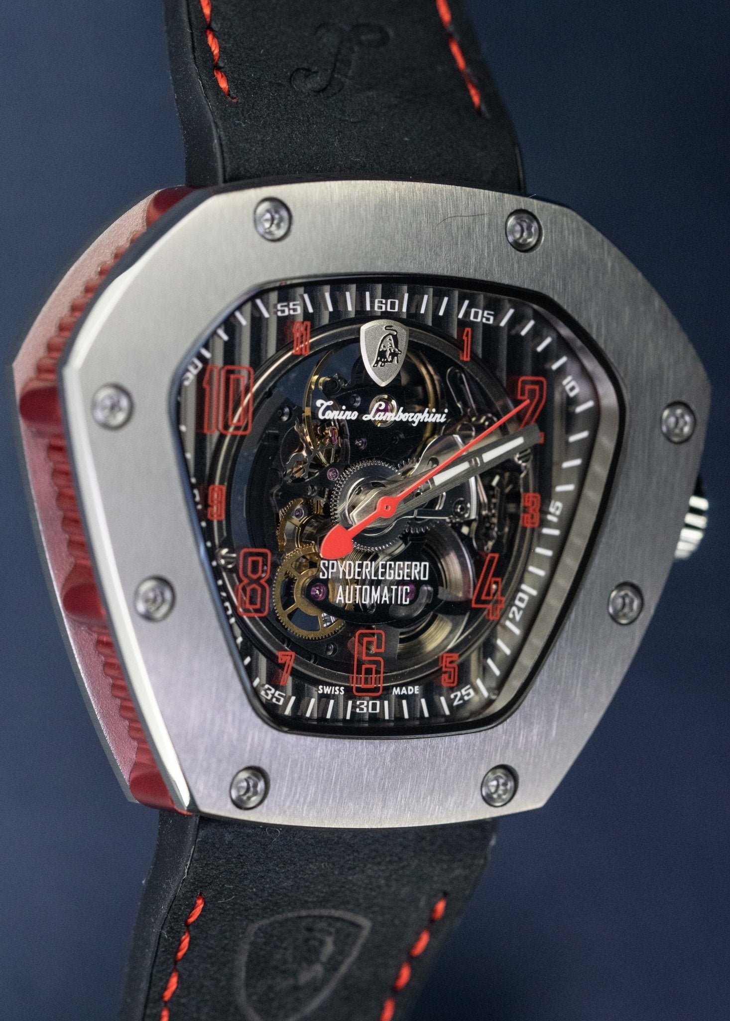 Tonino Lamborghini Spyderleggero Skeleton Watch Red TLF-T06-2-GR8 Sunglasses