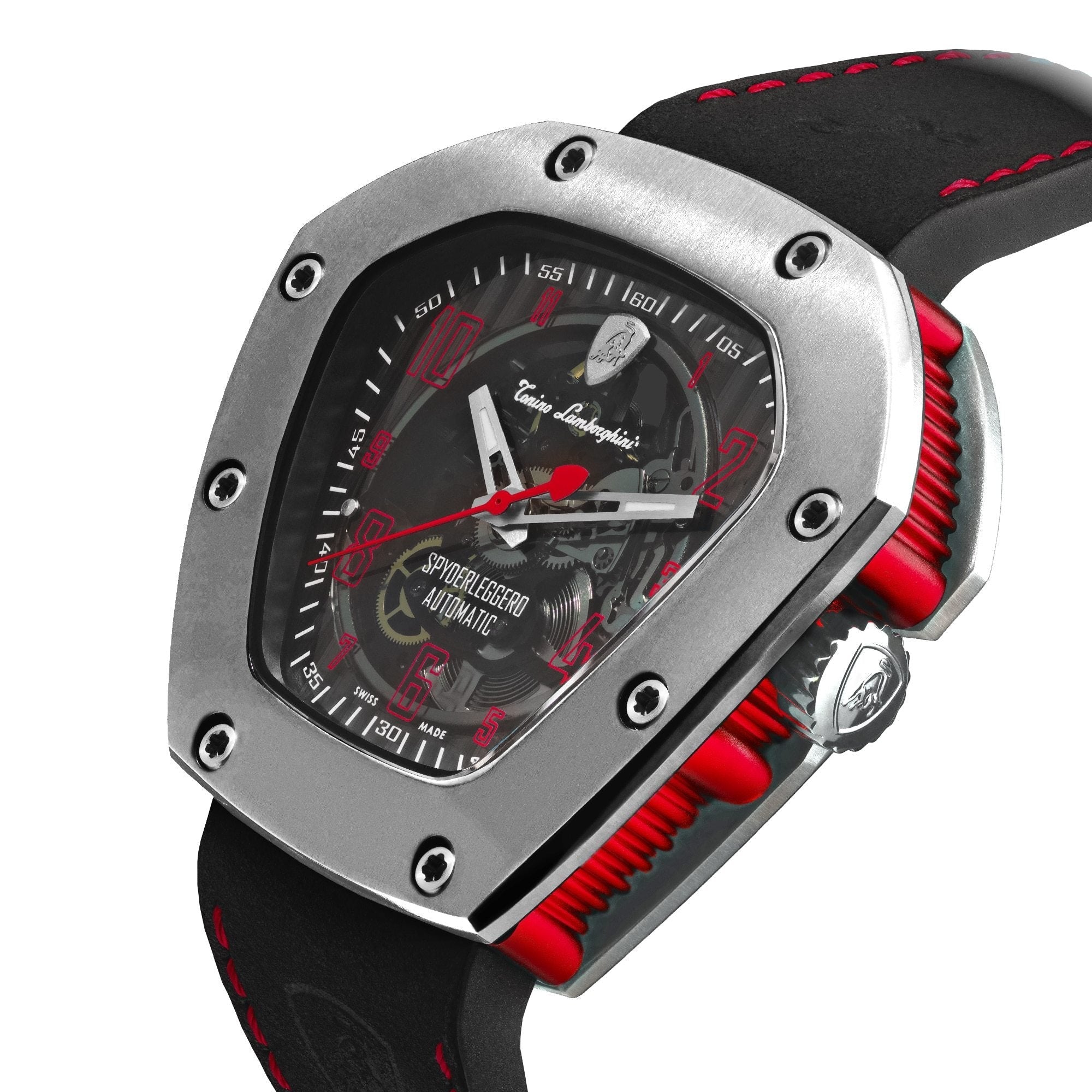 Tonino Lamborghini Spyderleggero Skeleton Watch Red TLF-T06-2-GR8 Sunglasses