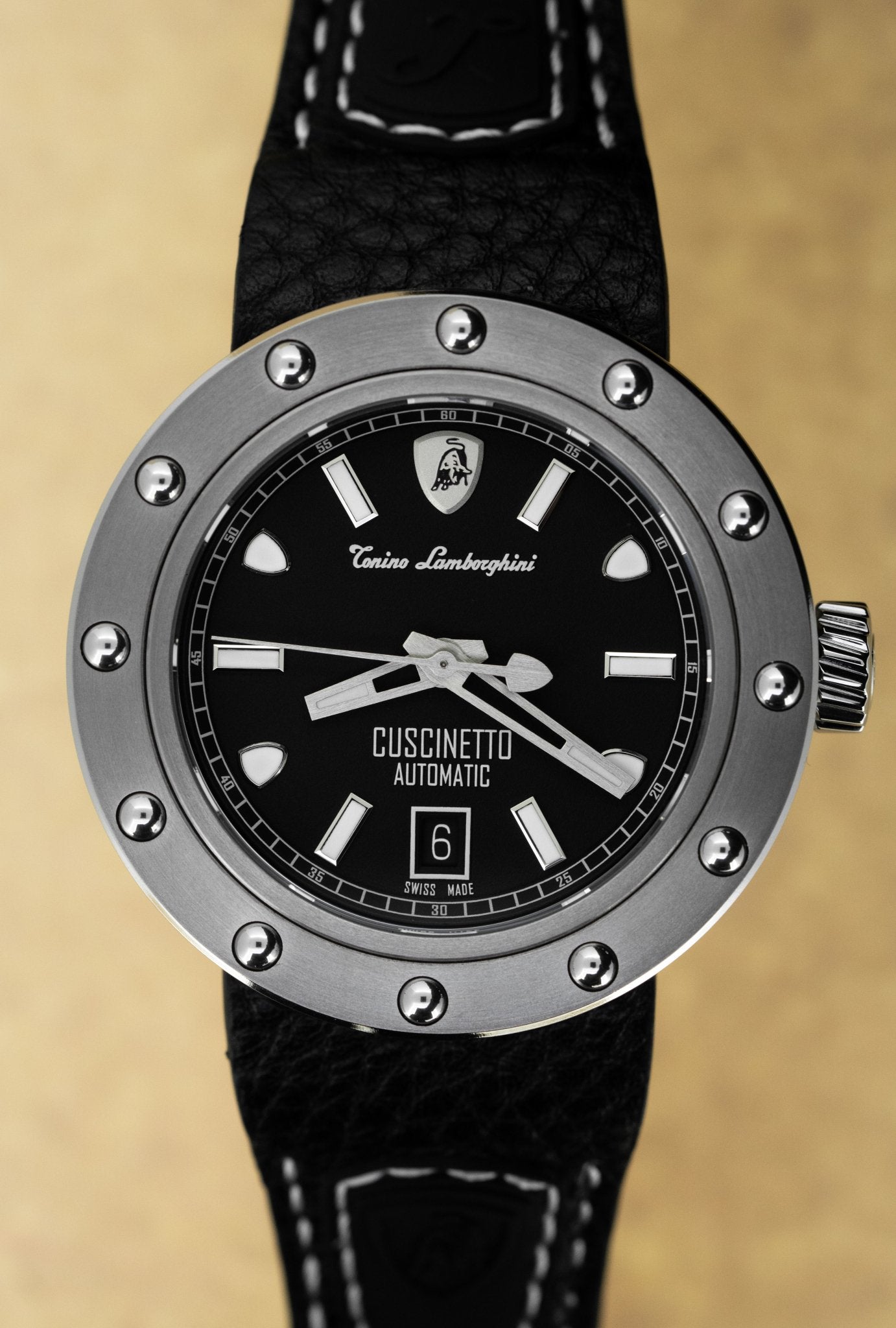 Tonino Lamborghini Cuscinetto Watch Date Black TLF-T01-1-GR8 Sunglasses