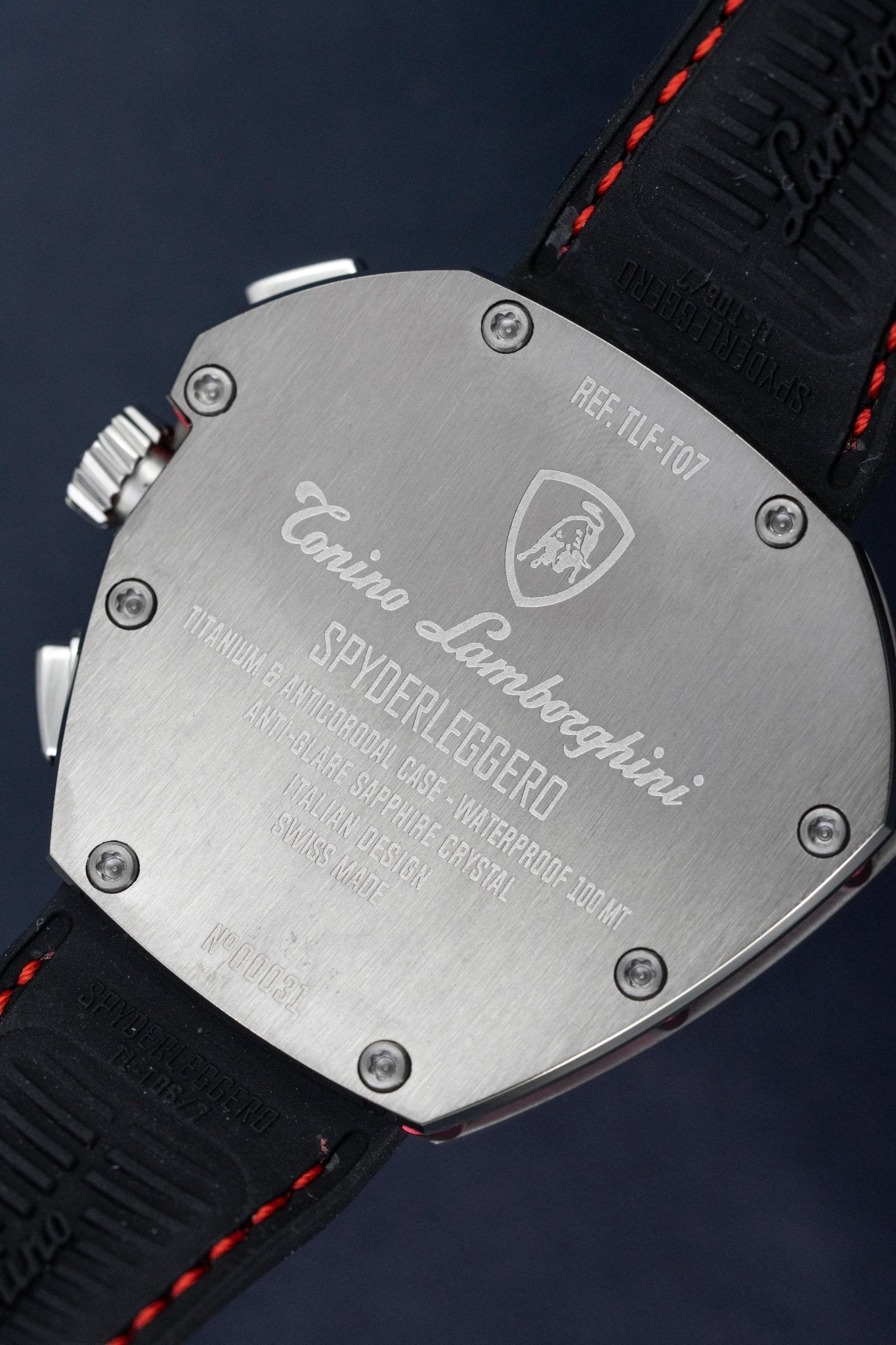 Tonino Lamborghini Spyderleggero Chronograph Day Date Red - Watches & Crystals