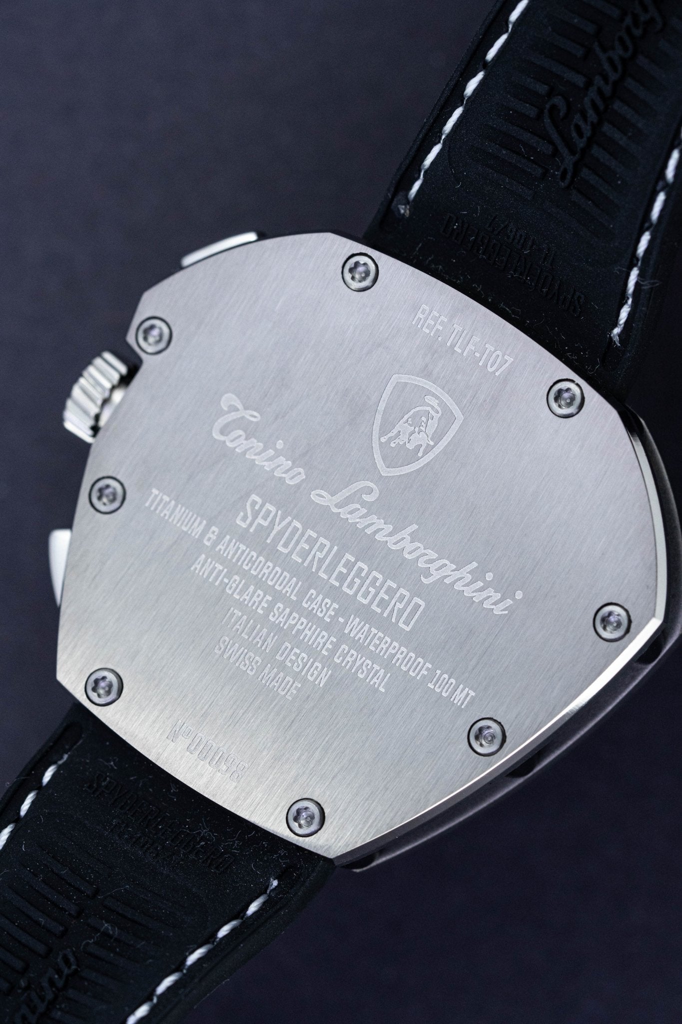 Tonino Lamborghini Spyderleggero Chronograph Watch Day Date Titanium TLF-T07-1-GR8 Sunglasses