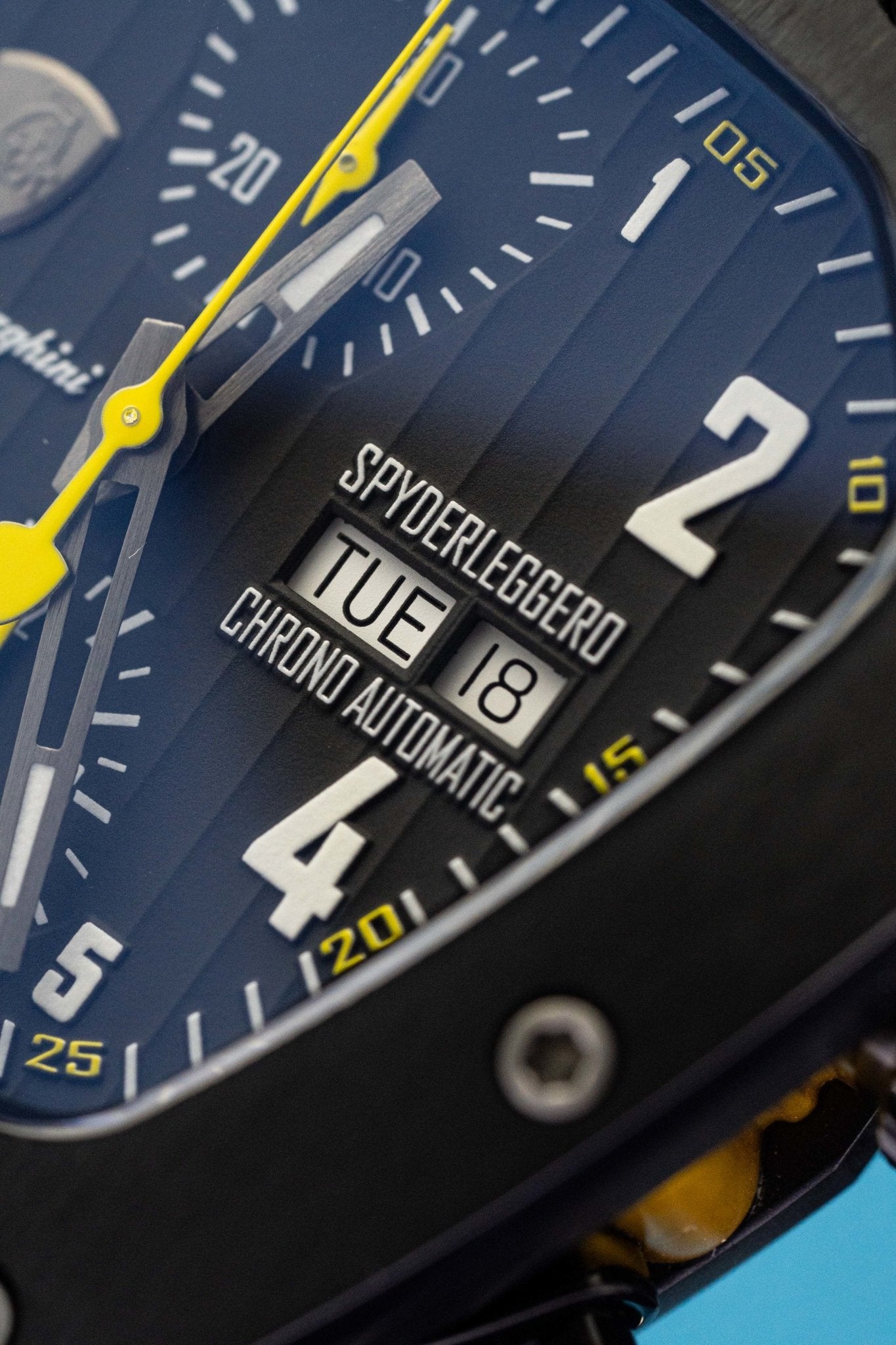 Tonino Lamborghini Spyderleggero Chronograph Watch Day Date Yellow TLF-T07-3-GR8 Sunglasses