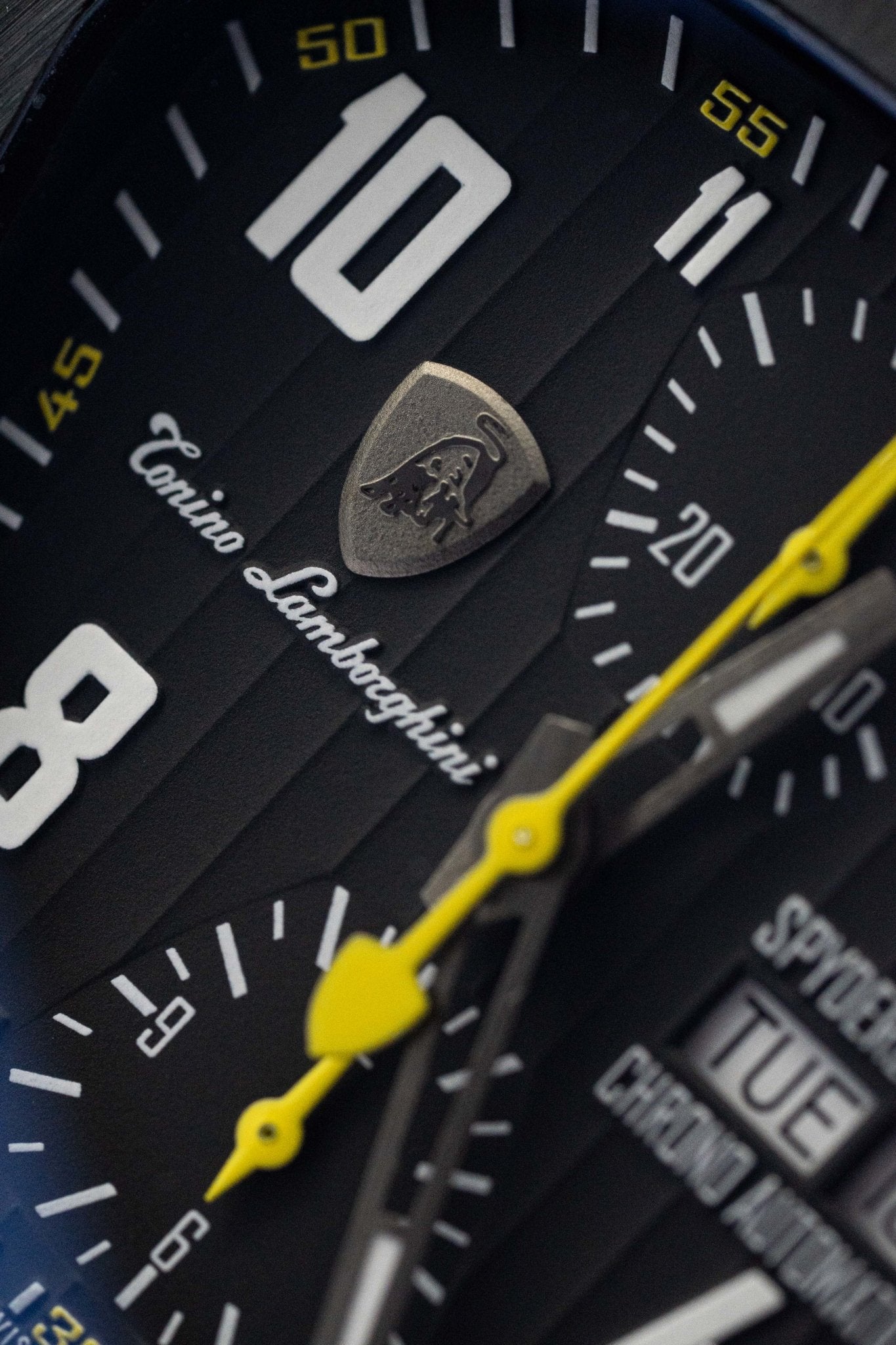 Tonino Lamborghini Spyderleggero Chronograph Watch Day Date Yellow TLF-T07-3-GR8 Sunglasses