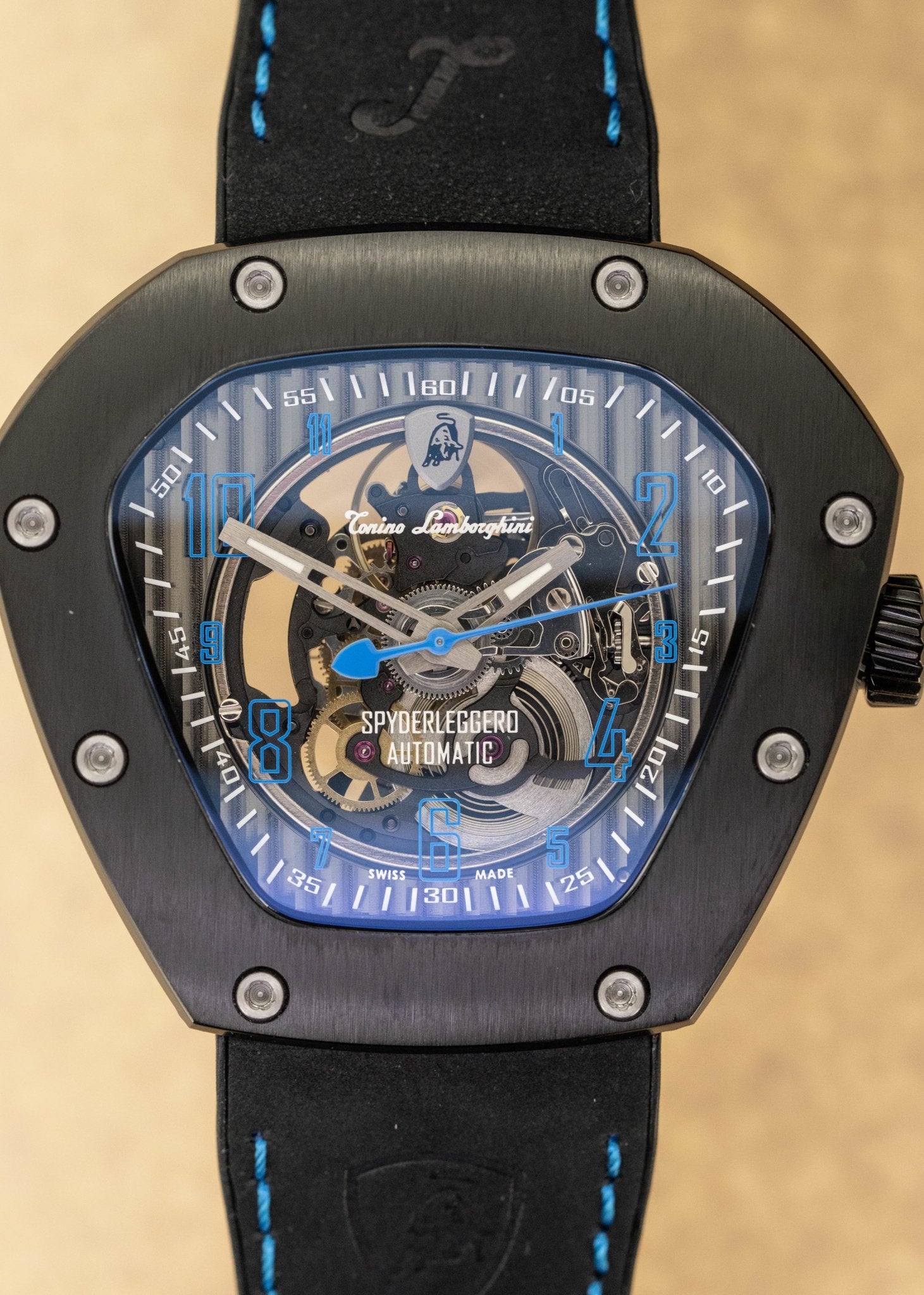 Tonino Lamborghini Spyderleggero Skeleton Watch Blue TLF-T06-4-GR8 Sunglasses