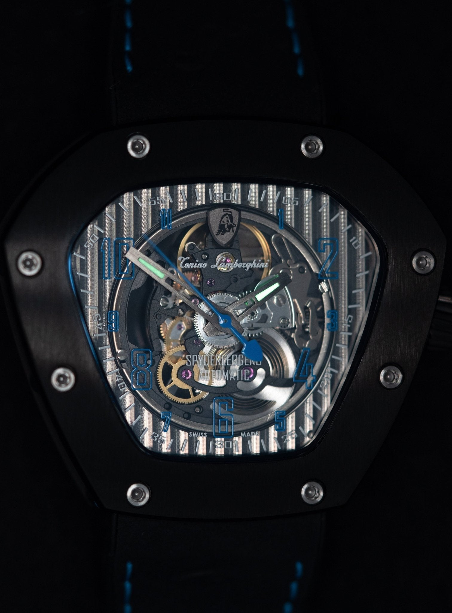 Tonino Lamborghini Spyderleggero Skeleton Watch Blue TLF-T06-4-GR8 Sunglasses