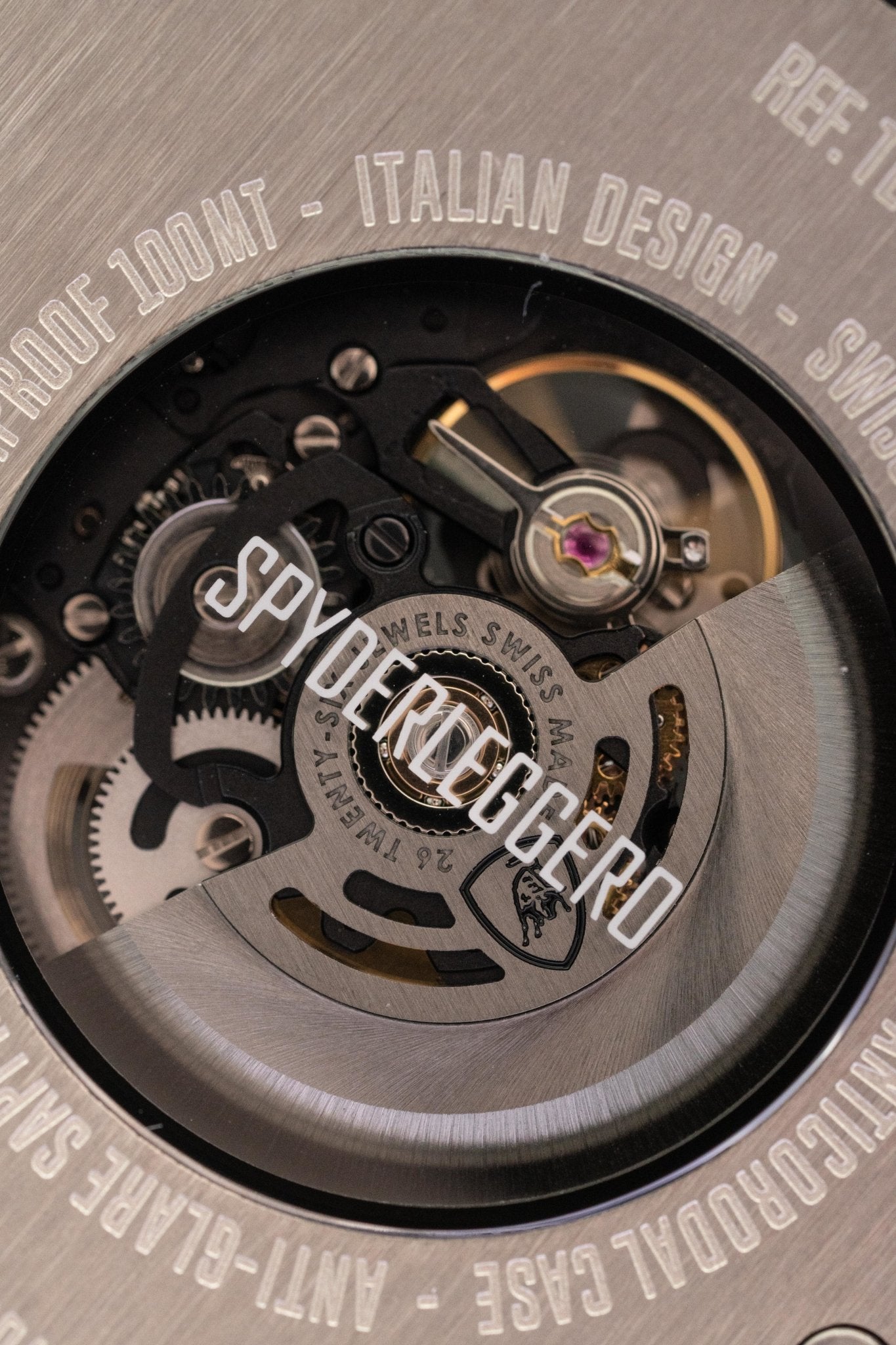 Tonino Lamborghini Spyderleggero Skeleton Watch Titanium TLF-T06-1-GR8 Sunglasses