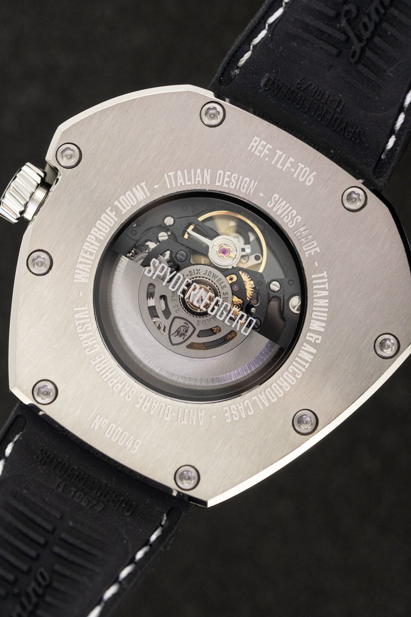 Tonino Lamborghini Spyderleggero Skeleton Watch Titanium TLF-T06-1-GR8 Sunglasses