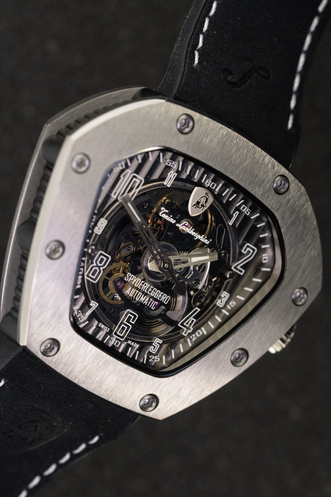 Tonino Lamborghini Spyderleggero Skeleton Watch Titanium TLF-T06-1-GR8 Sunglasses