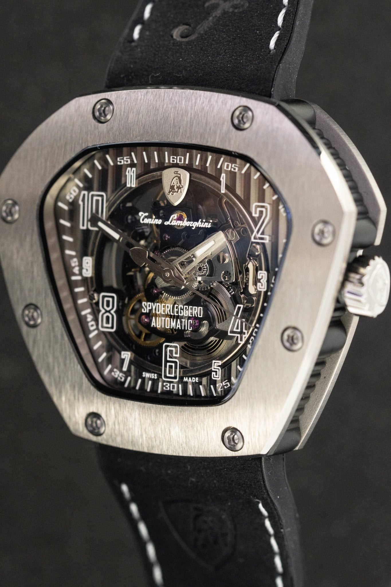 Tonino Lamborghini Spyderleggero Skeleton Watch Titanium TLF-T06-1-GR8 Sunglasses