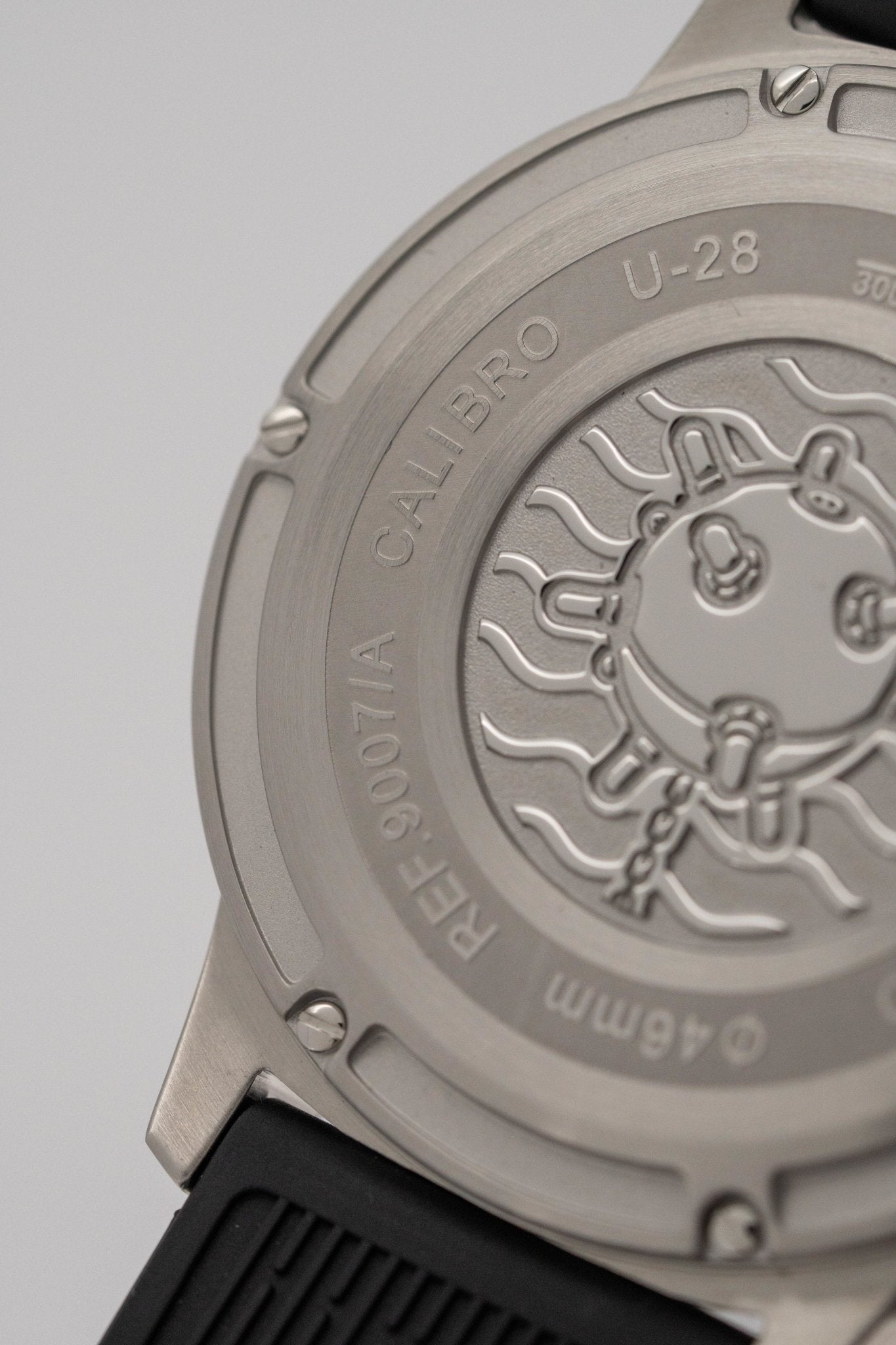 U-Boat Watch Sommerso Diver Black Silicone Strap 9007/A-GR8 Sunglasses