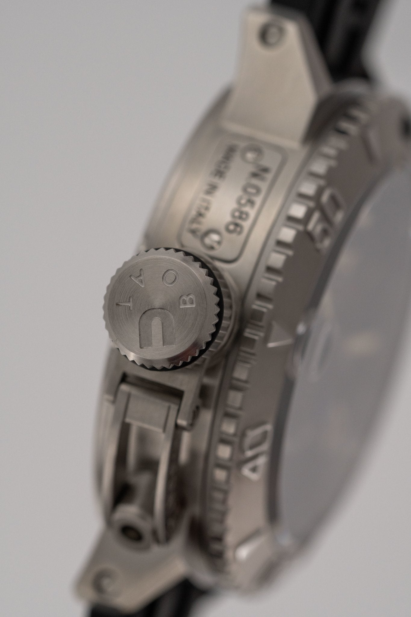 U-Boat Watch Sommerso Diver Black Silicone Strap 9007/A-GR8 Sunglasses