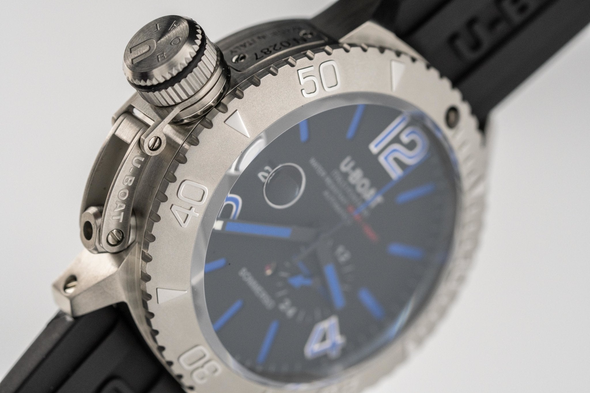 U-Boat Watch Automatic Watch Sommerso Diver Blue 9014-GR8 Sunglasses