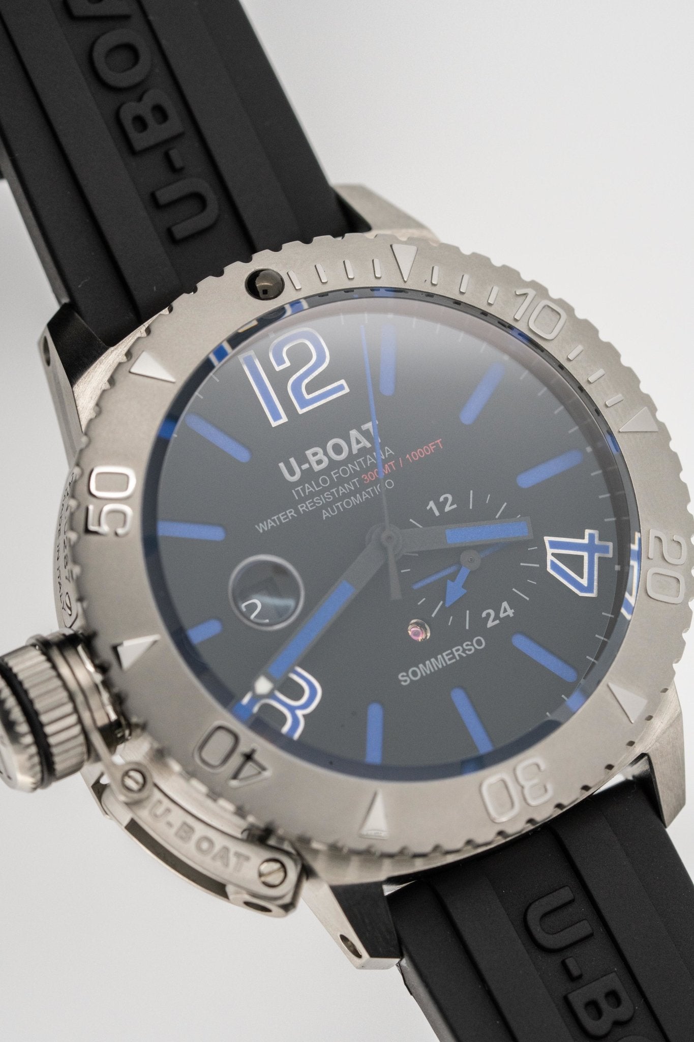 U-Boat Watch Automatic Watch Sommerso Diver Blue 9014-GR8 Sunglasses