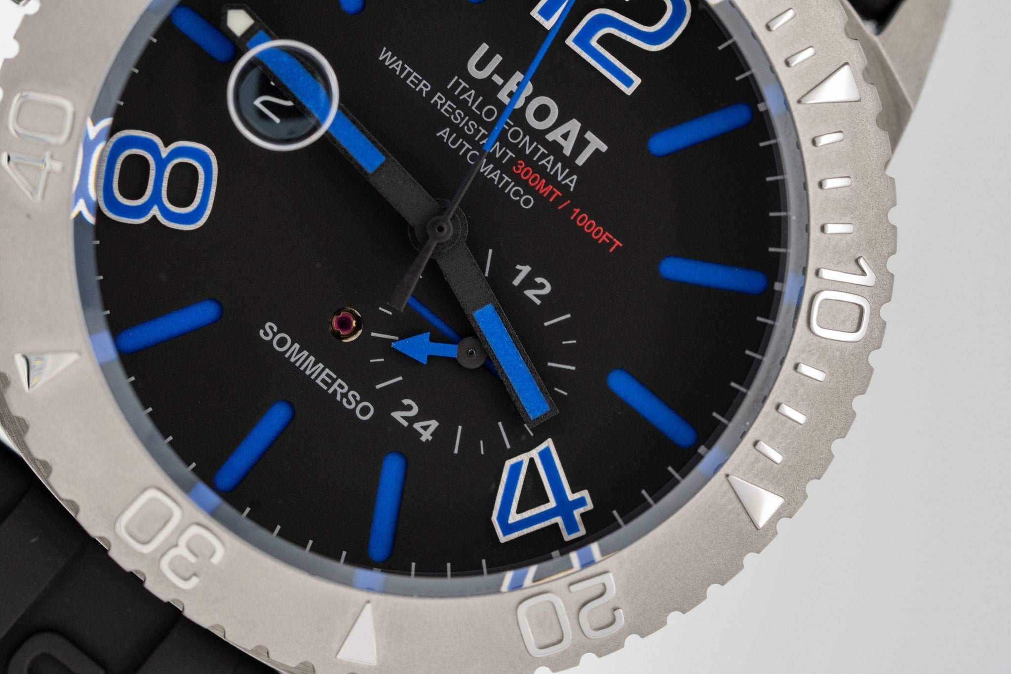 U-Boat Watch Automatic Watch Sommerso Diver Blue 9014-GR8 Sunglasses