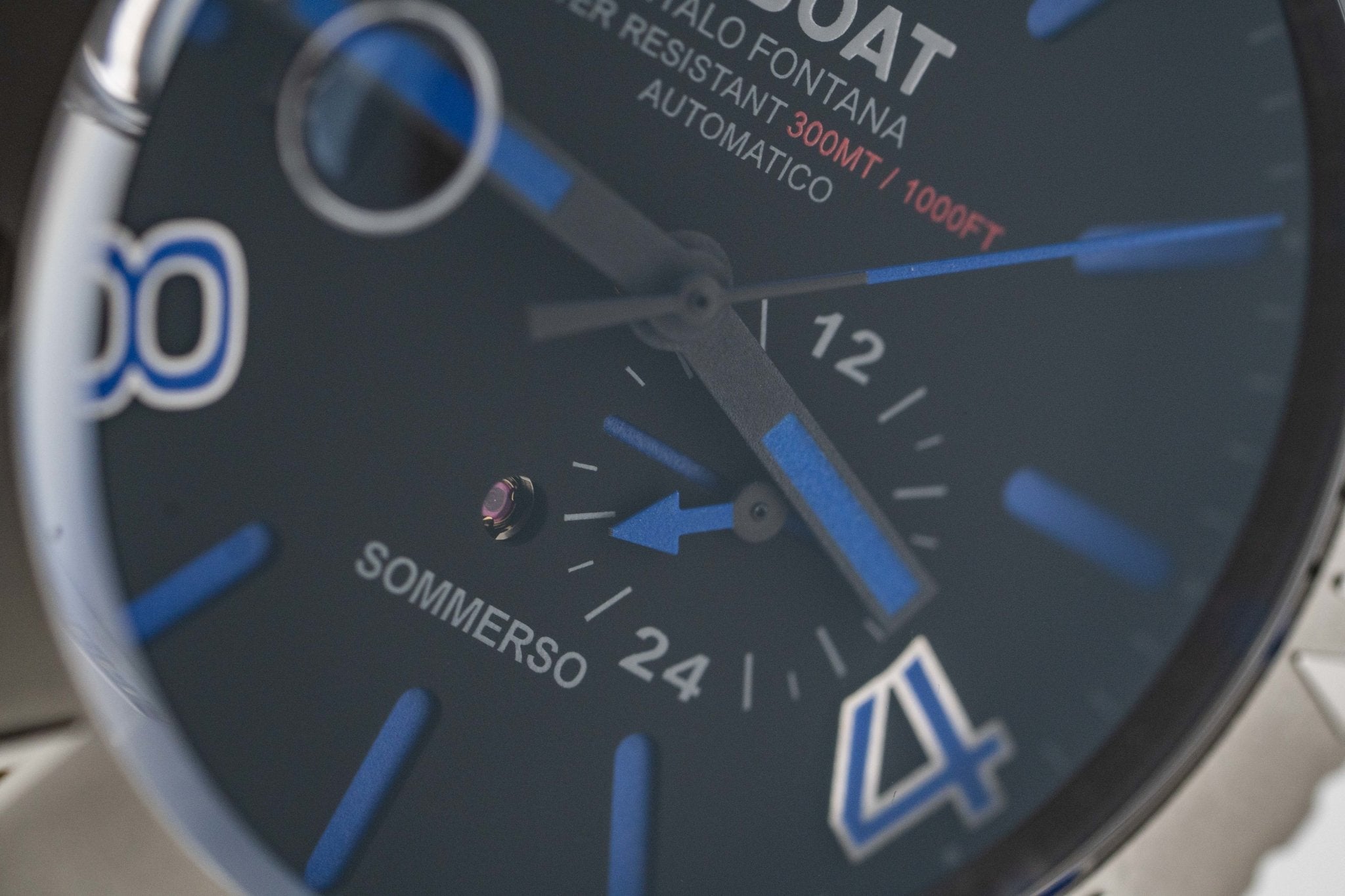 U-Boat Watch Automatic Watch Sommerso Diver Blue 9014-GR8 Sunglasses