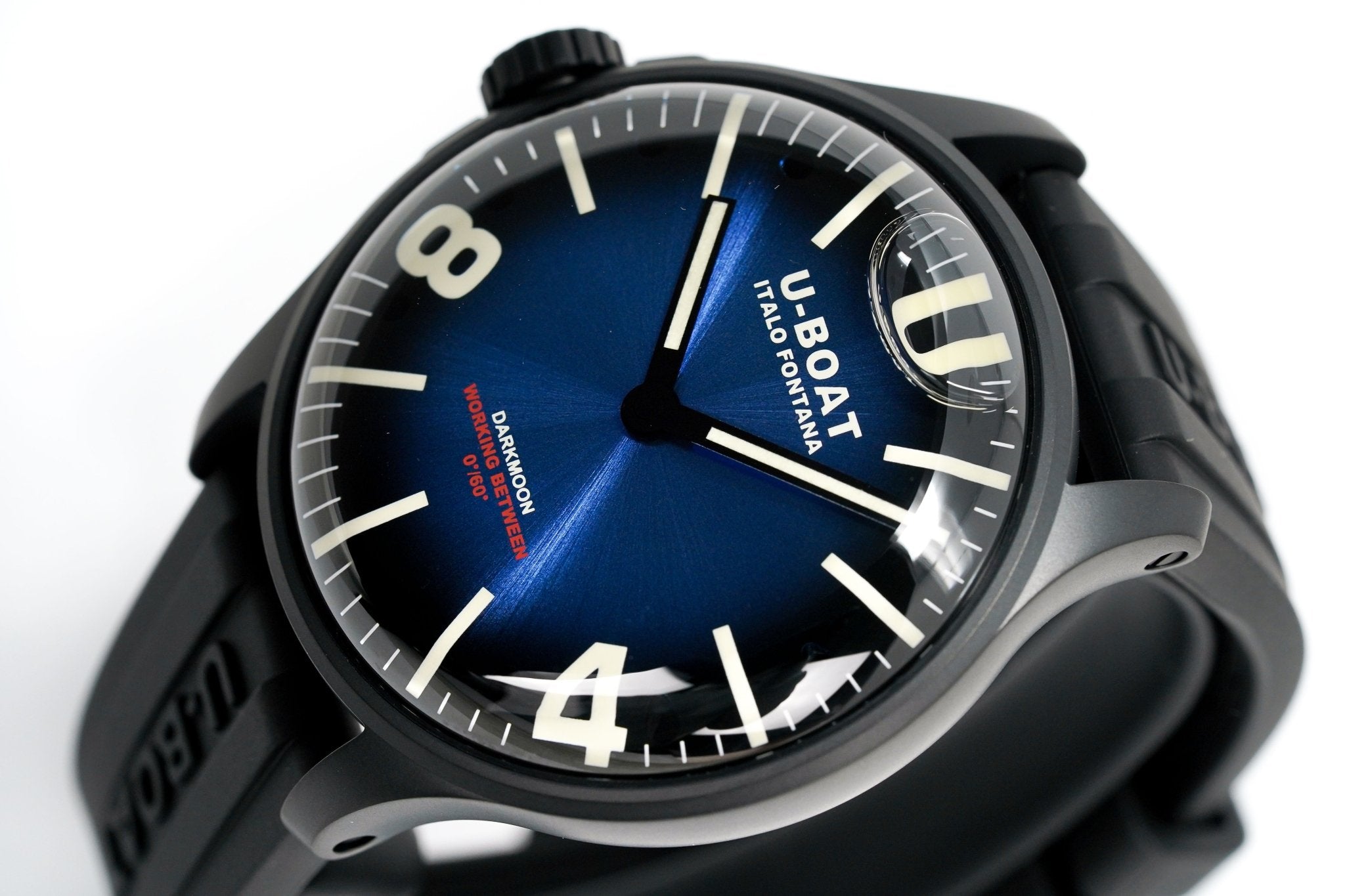 U-Boat Watch Darkmoon 44 Imperial Blue IP Black - 2022 EDITION 8700/B - Watches & Crystals