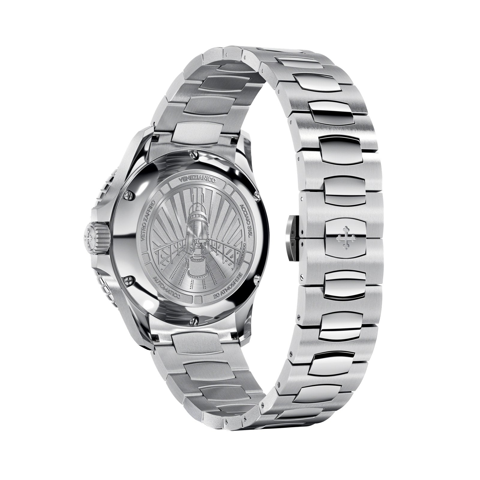 Venezianico Automatic Watch Nereide 39 Canova Bracelet Blue 3121502C - Watches & Crystals