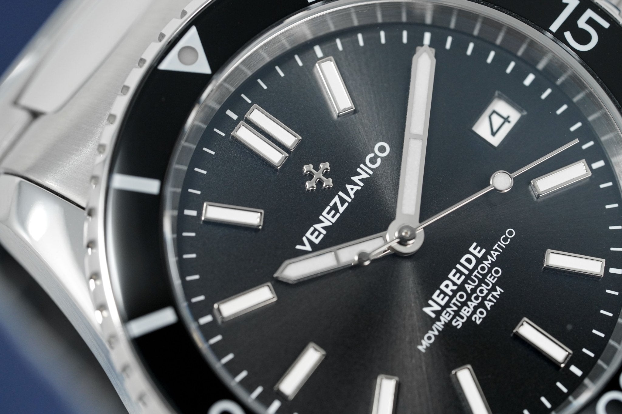 Venezianico Automatic Watch Nereide Canova Bracelet Black 3321504C-GR8 Sunglasses