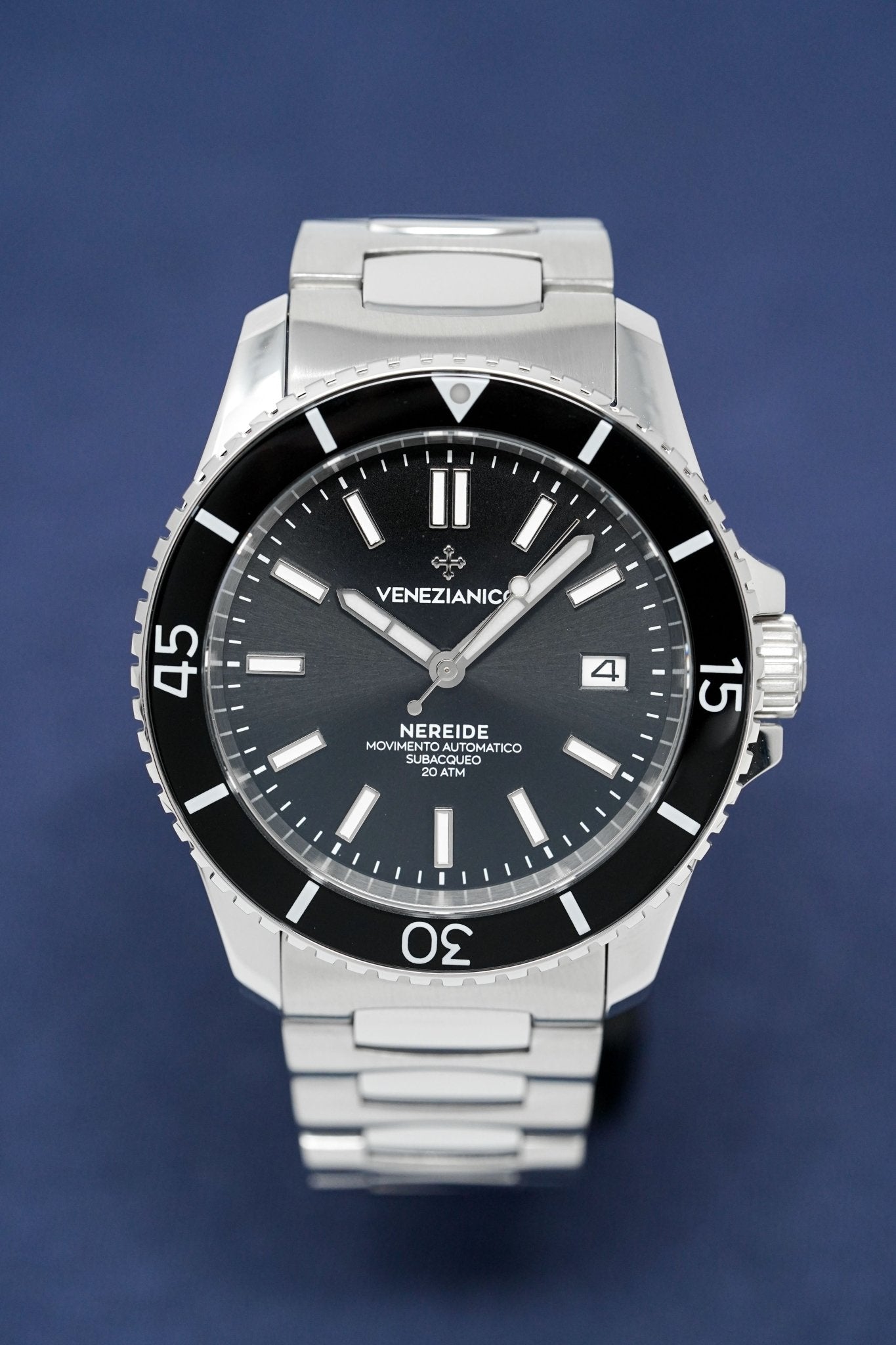 Venezianico Automatic Watch Nereide Canova Bracelet Black 3321504C-GR8 Sunglasses