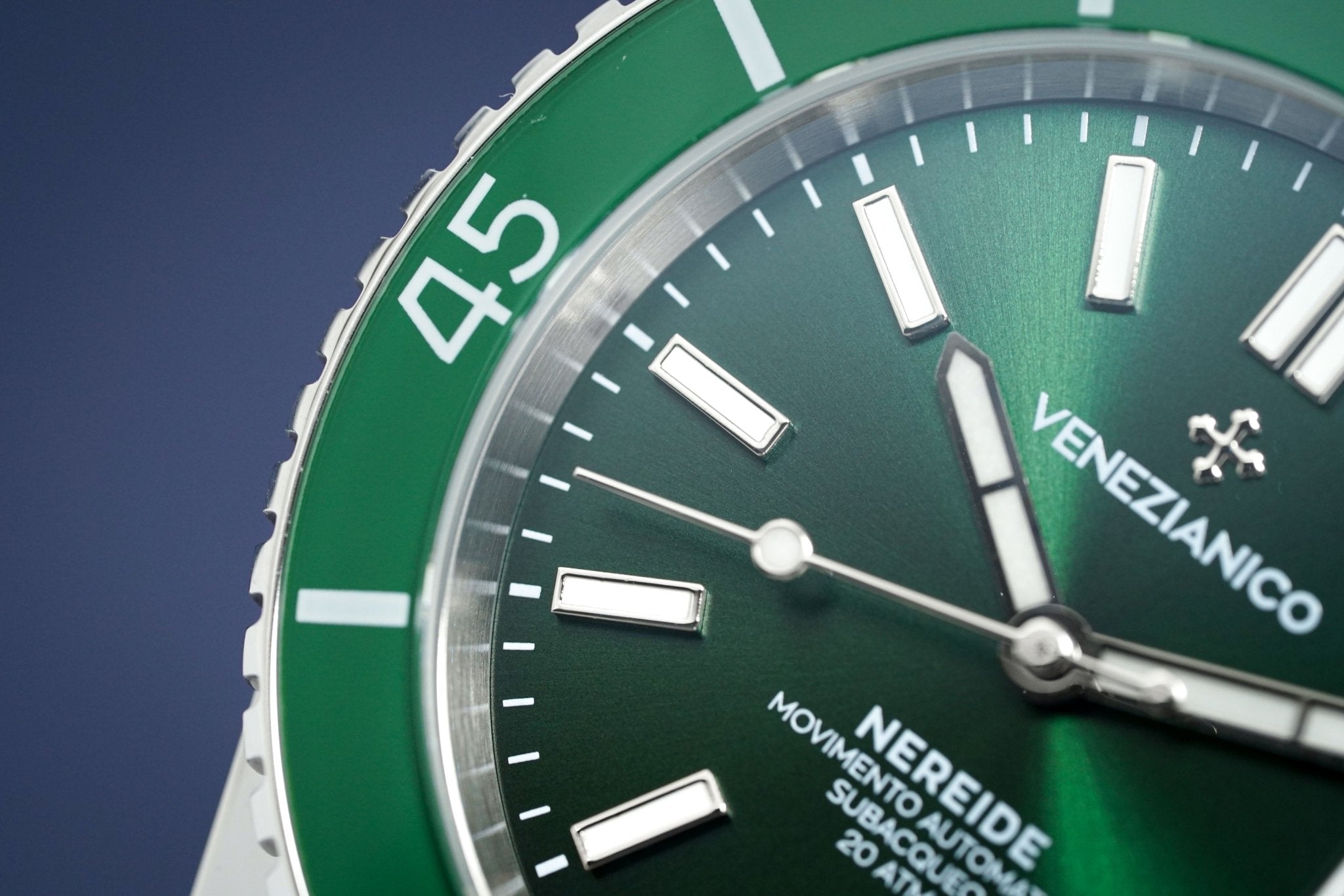 Venezianico Automatic Watch Nereide Canova Bracelet Green 3321501C-GR8 Sunglasses