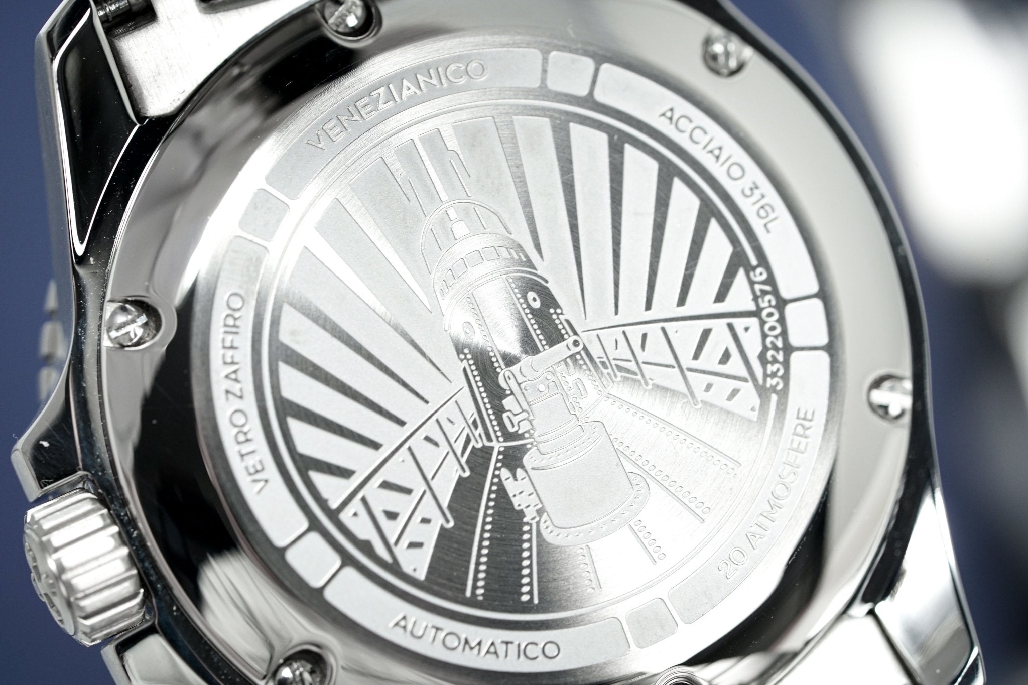 Venezianico Automatic Watch Nereide Canova Bracelet Green 3321501C-GR8 Sunglasses