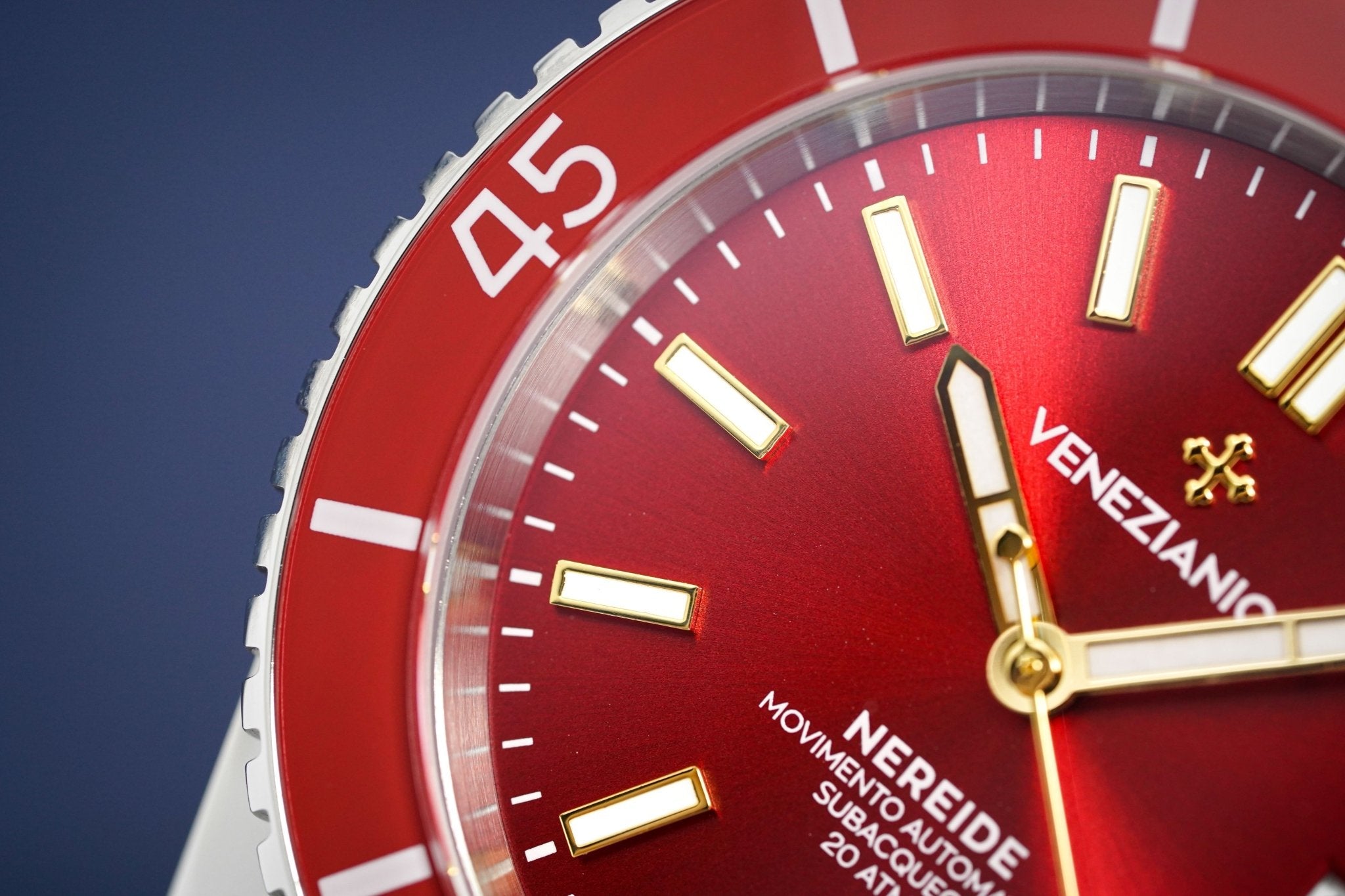 Venezianico Automatic Watch Nereide Canova Bracelet Red 3321503C-GR8 Sunglasses