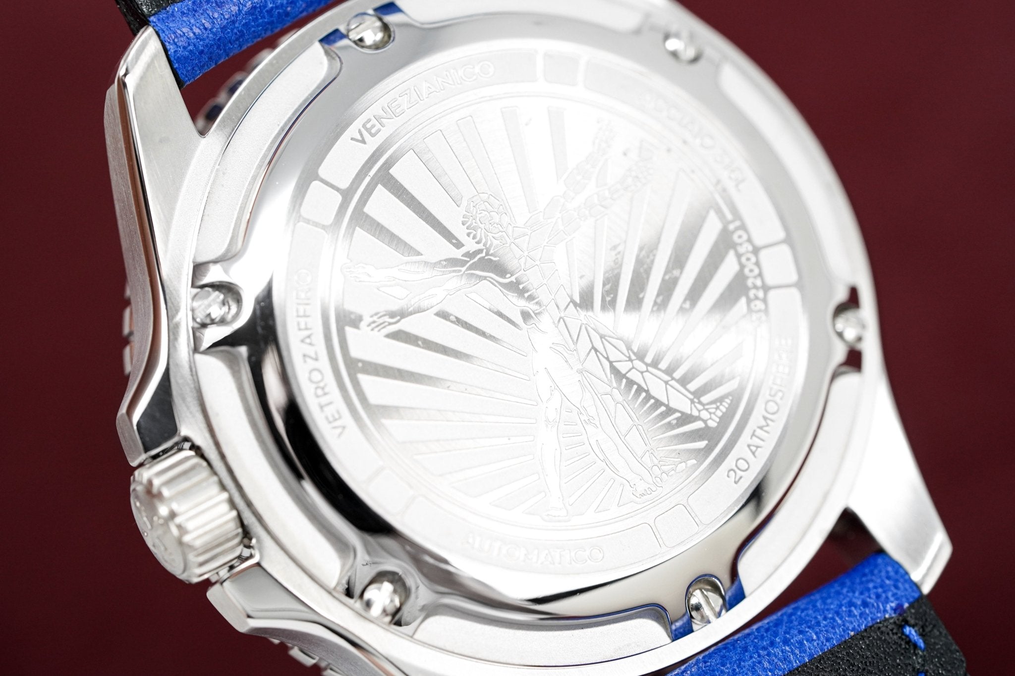 Venezianico Automatic Watch Nereide UltraLeggero Skeleton Blue 3921502-GR8 Sunglasses