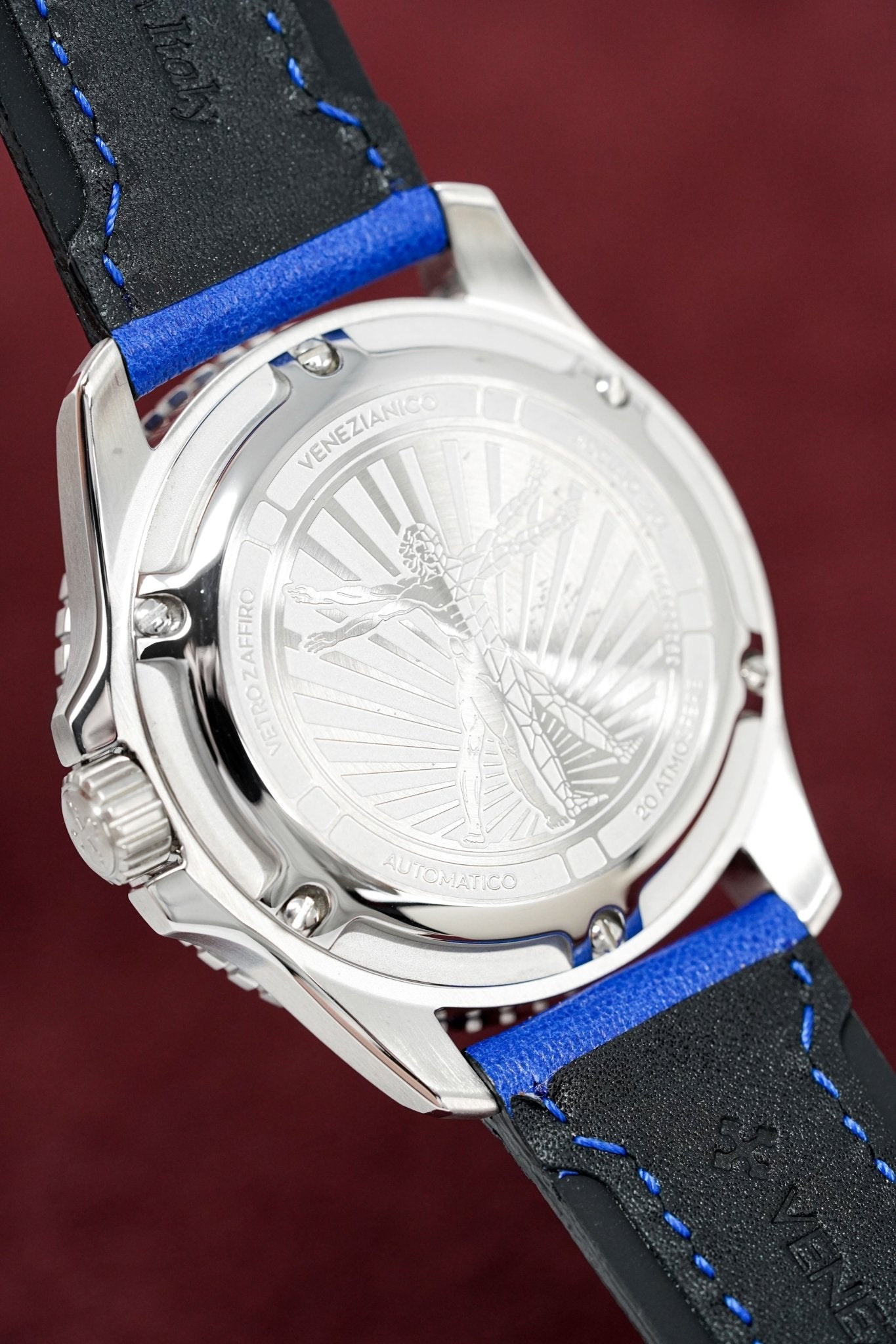 Venezianico Automatic Watch Nereide UltraLeggero Skeleton Blue 3921502-GR8 Sunglasses