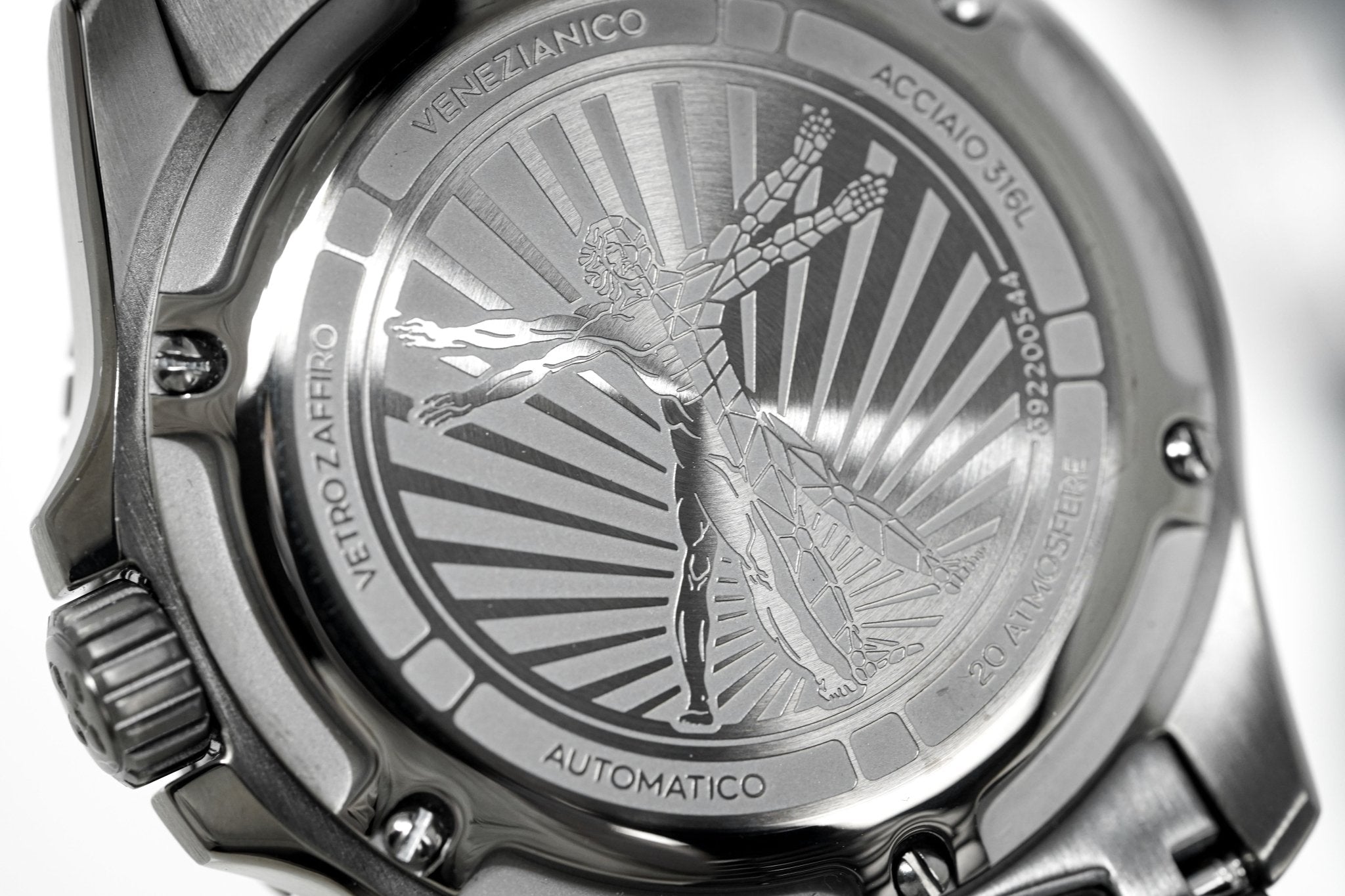 Venezianico Automatic Watch Nereide UltraLeggero Skeleton Gunmetal 3921504C-GR8 Sunglasses