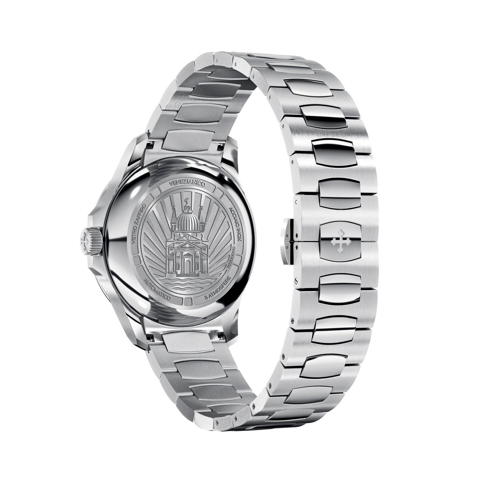 Venezianico Automatic Watch Redentore 36 Black Steel 1121504C - Watches & Crystals