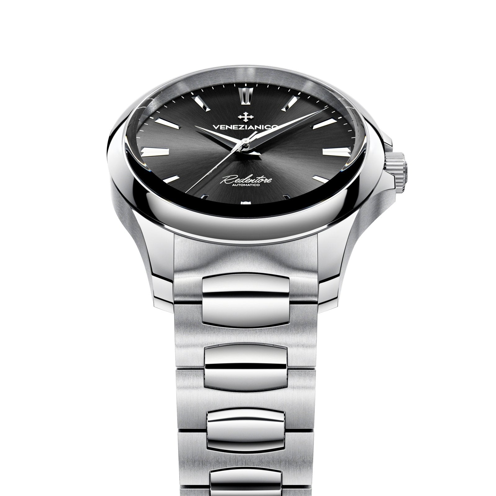 Venezianico Automatic Watch Redentore 36 Black Steel 1121504C - Watches & Crystals